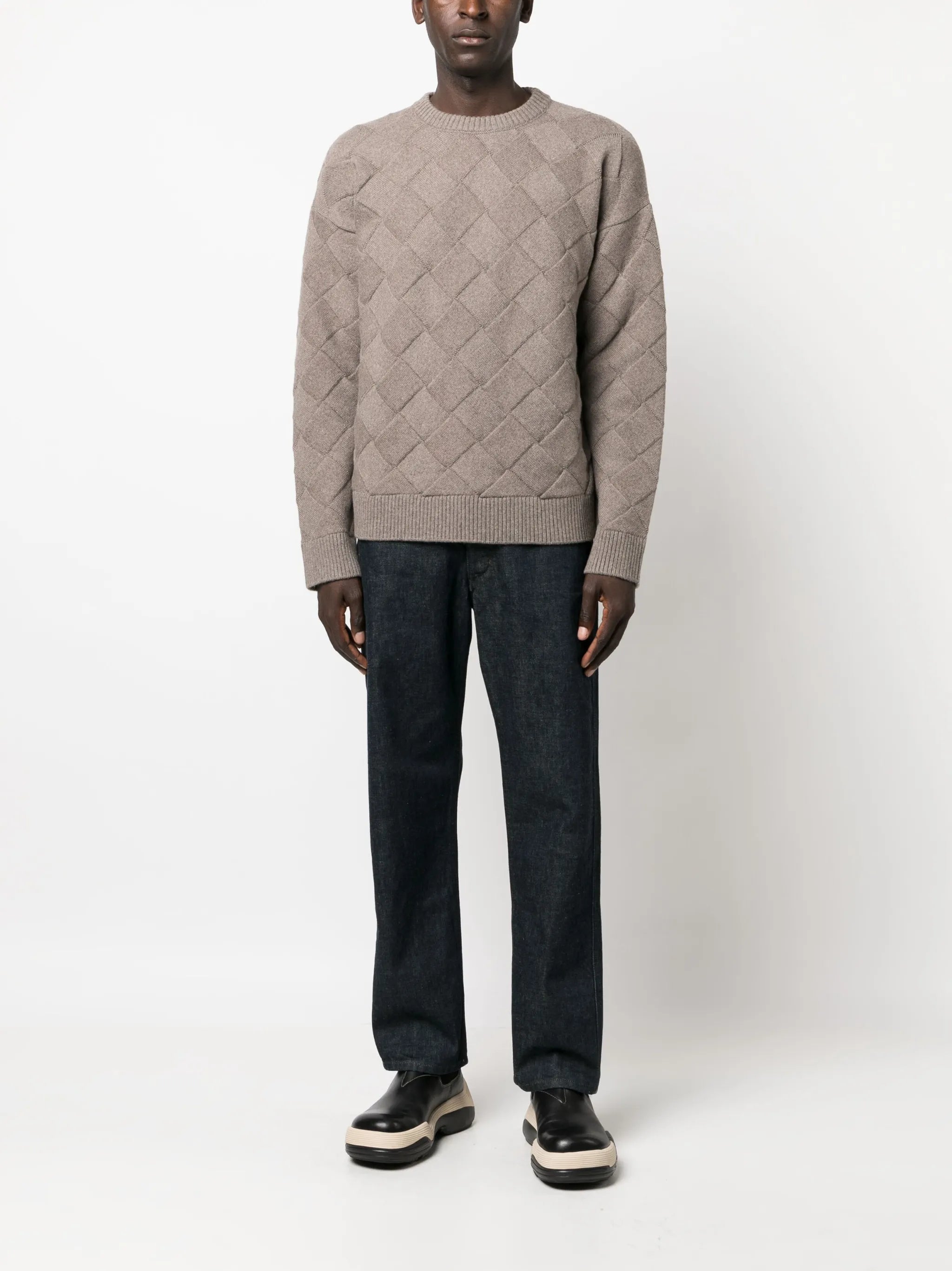 Intreccio crew-neck jumper