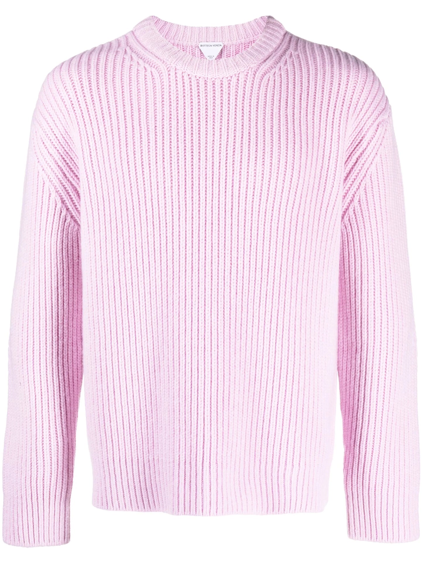 ribbed crew-neck jumper