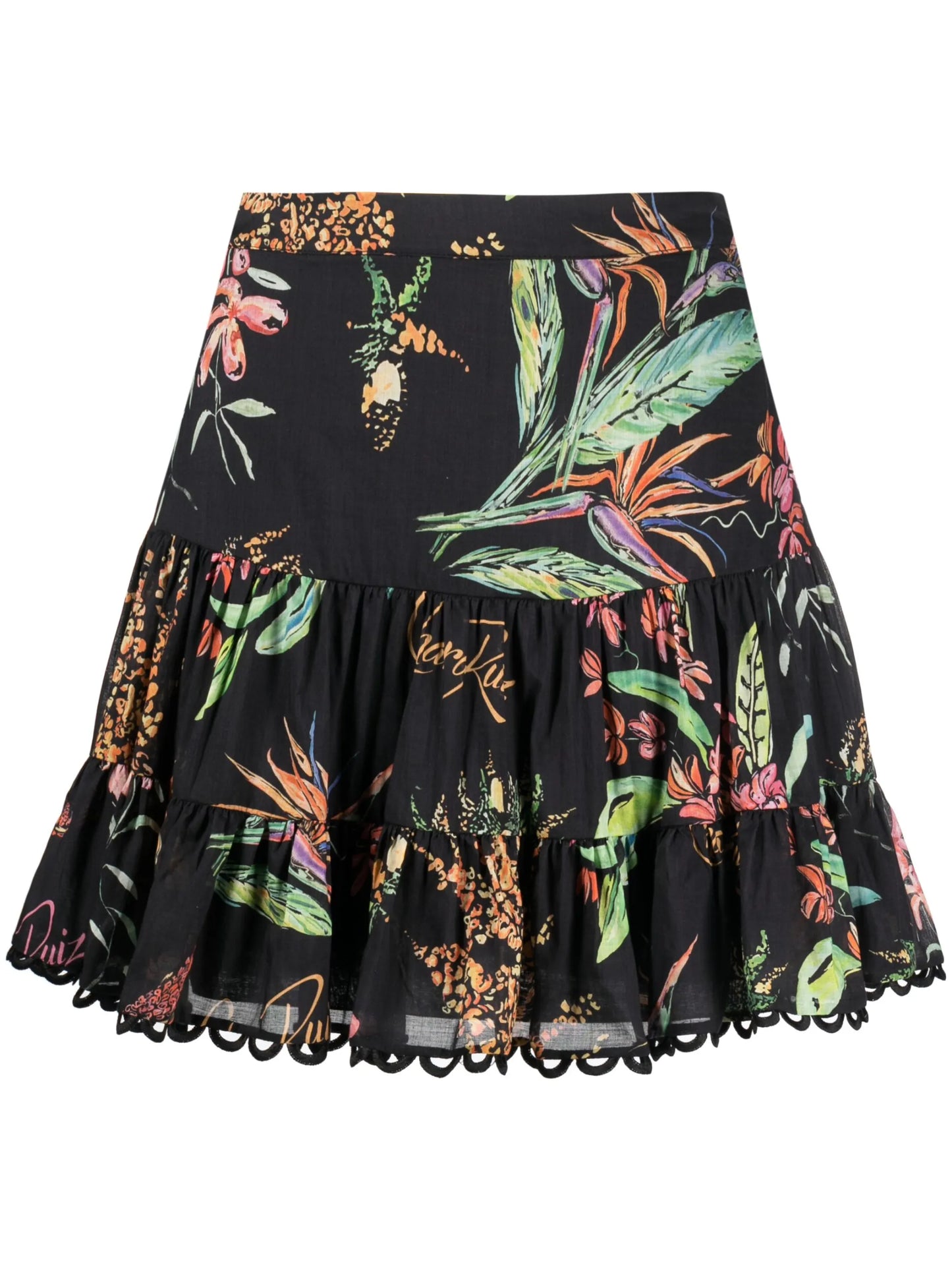 Argy Fresca-print miniskirt