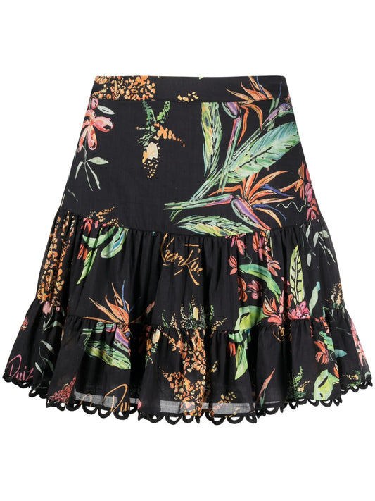 Argy Fresca-print miniskirt