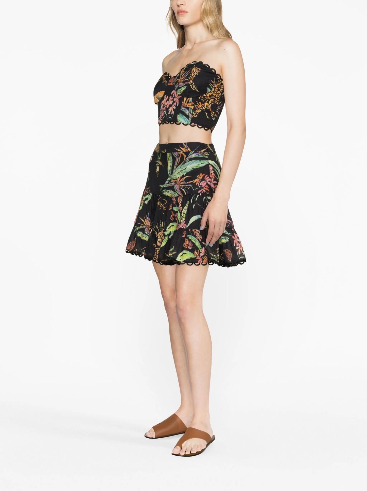 Argy Fresca-print miniskirt