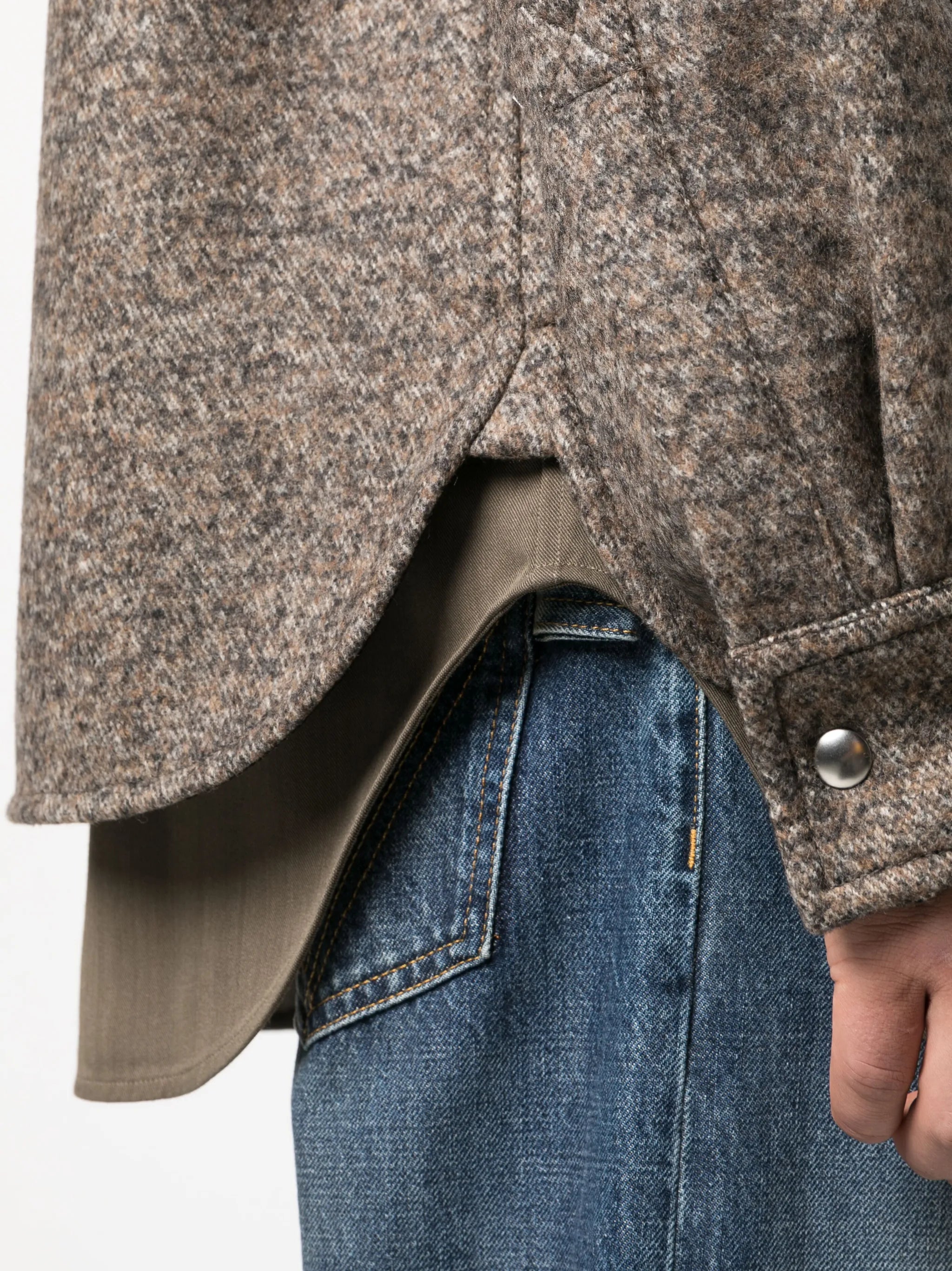 long-sleeve wool shirt