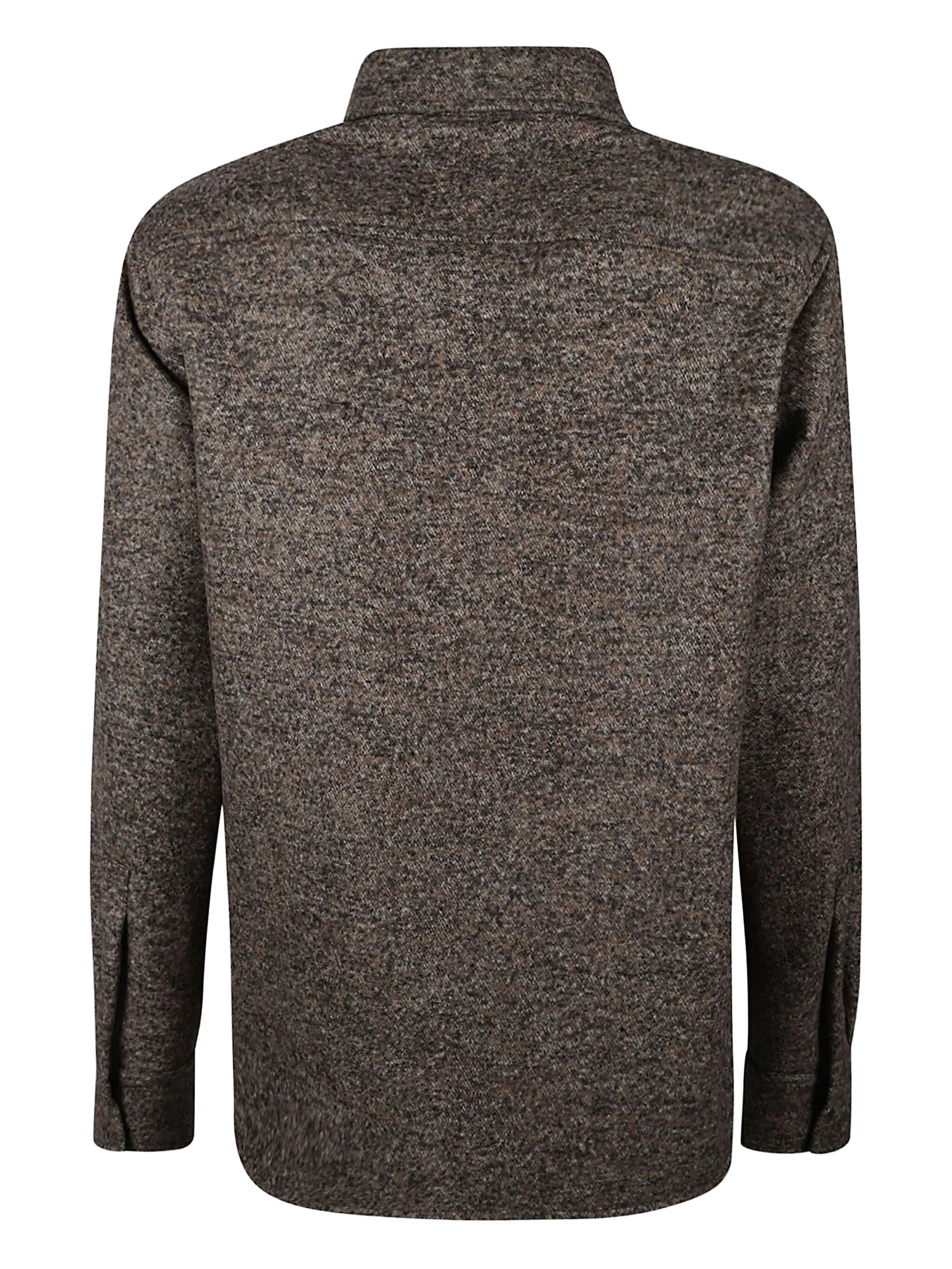 long-sleeve wool shirt