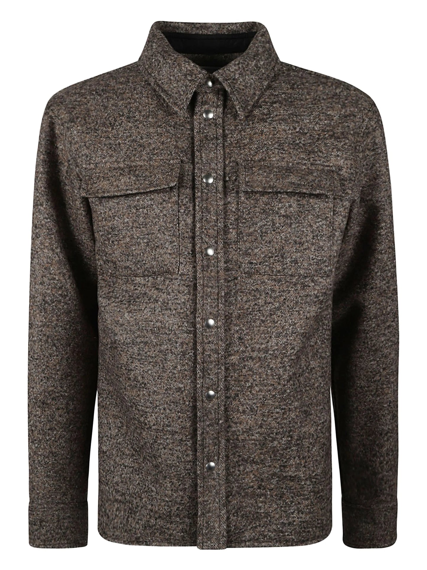 long-sleeve wool shirt