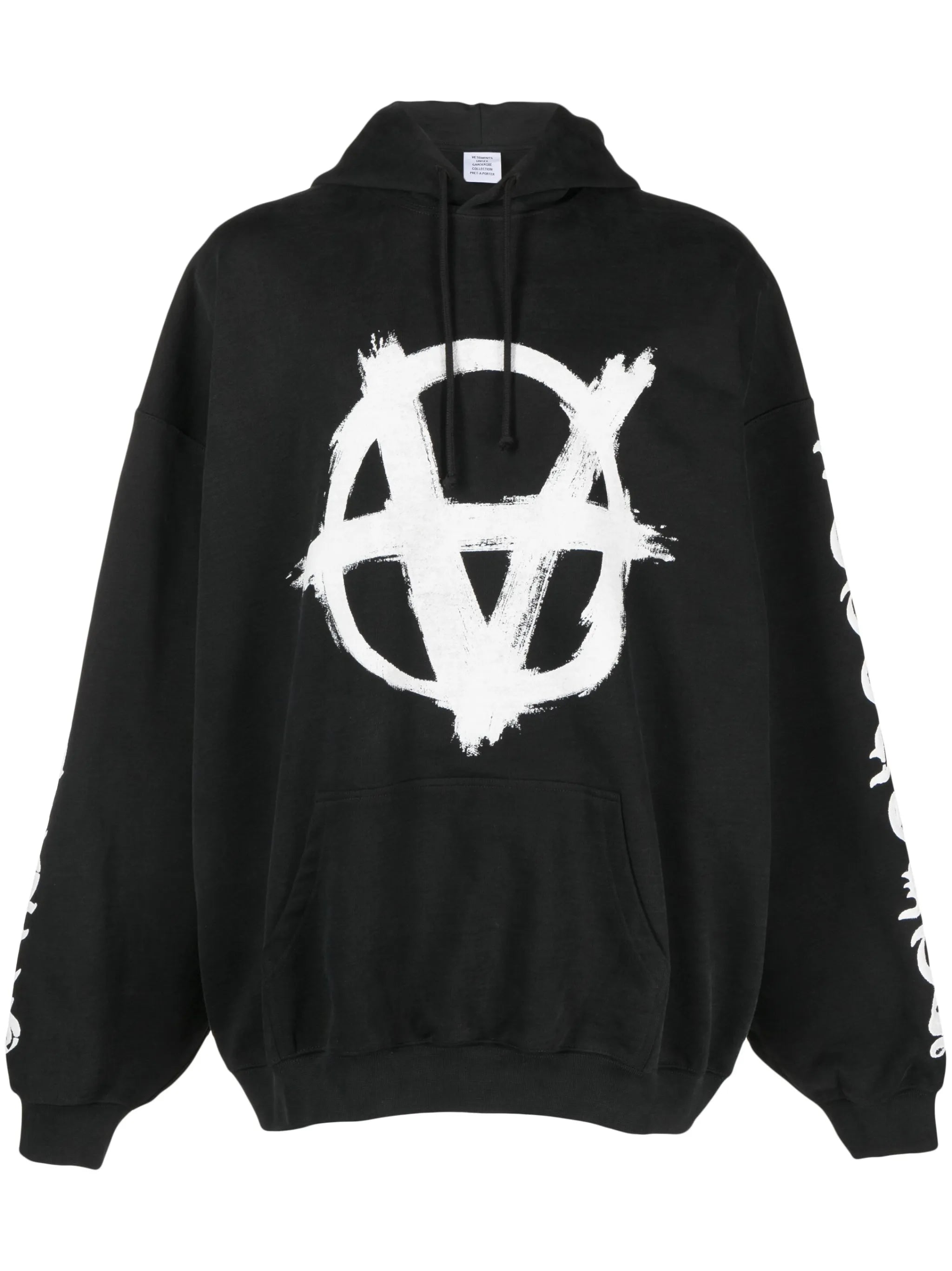 Reverse Anarchy-print hoodie