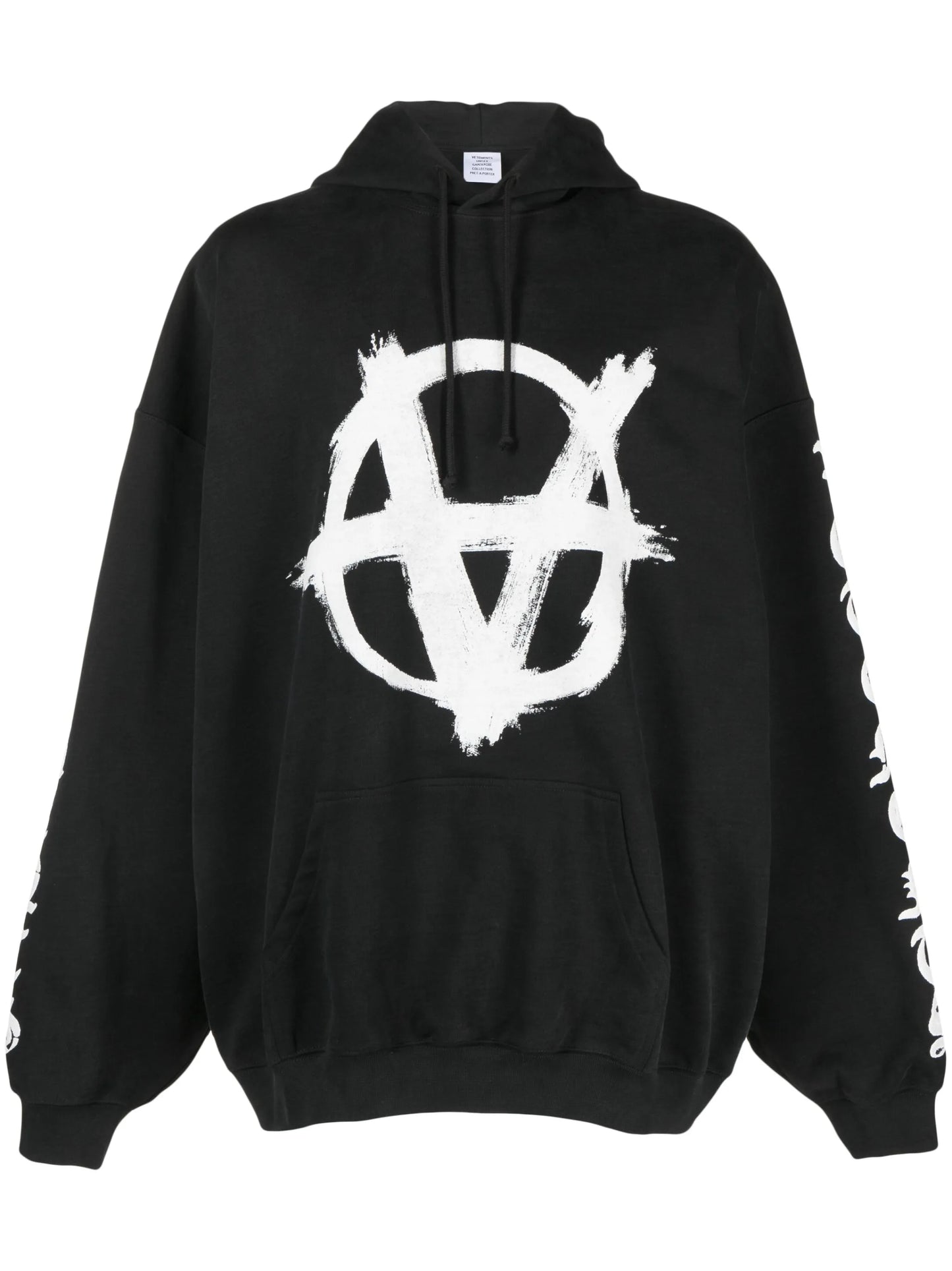Reverse Anarchy-print hoodie