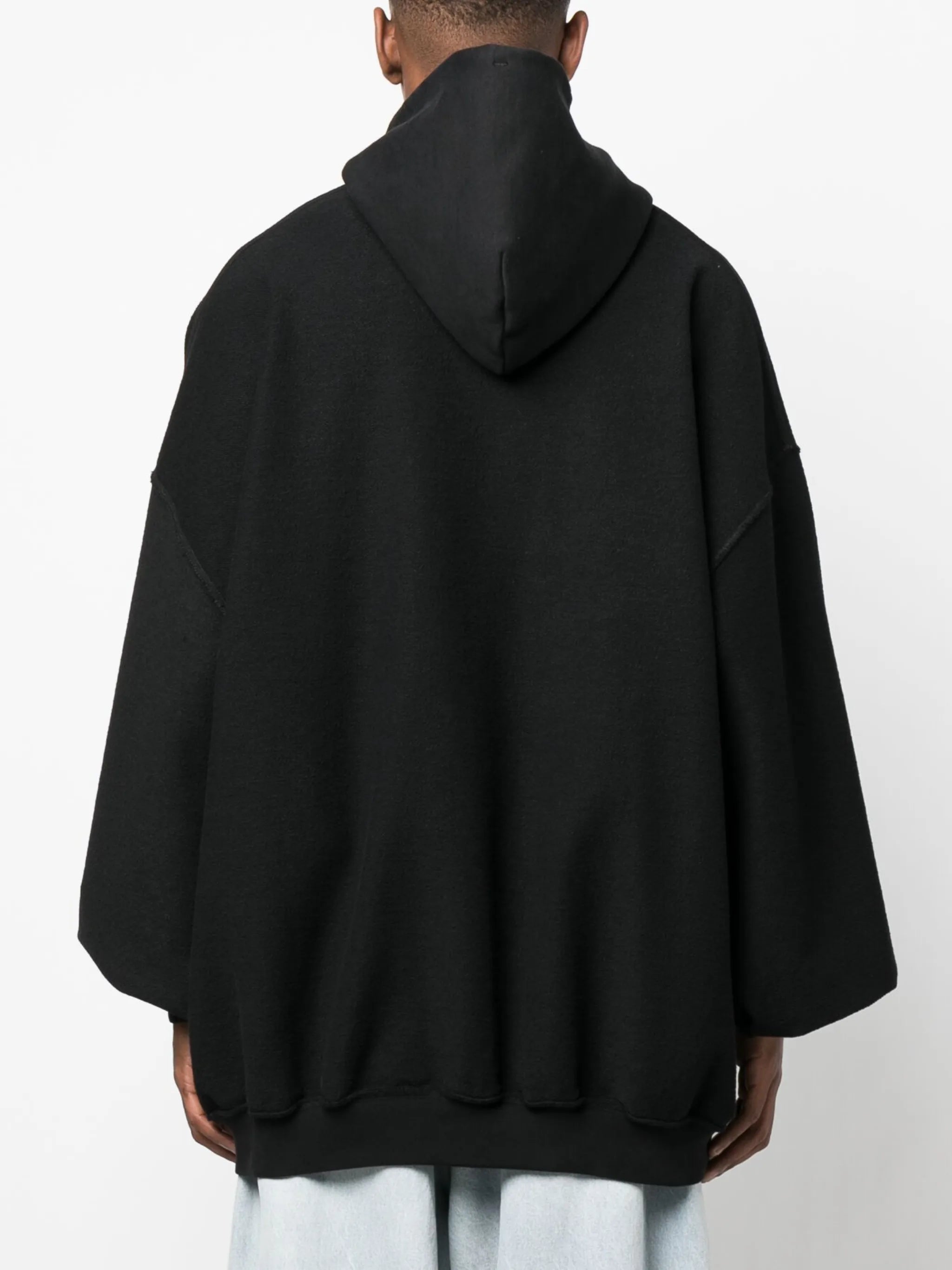 inside-out logo oversize hoodie