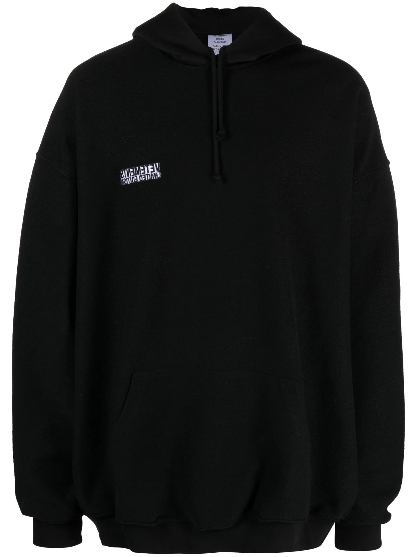 inside-out logo oversize hoodie