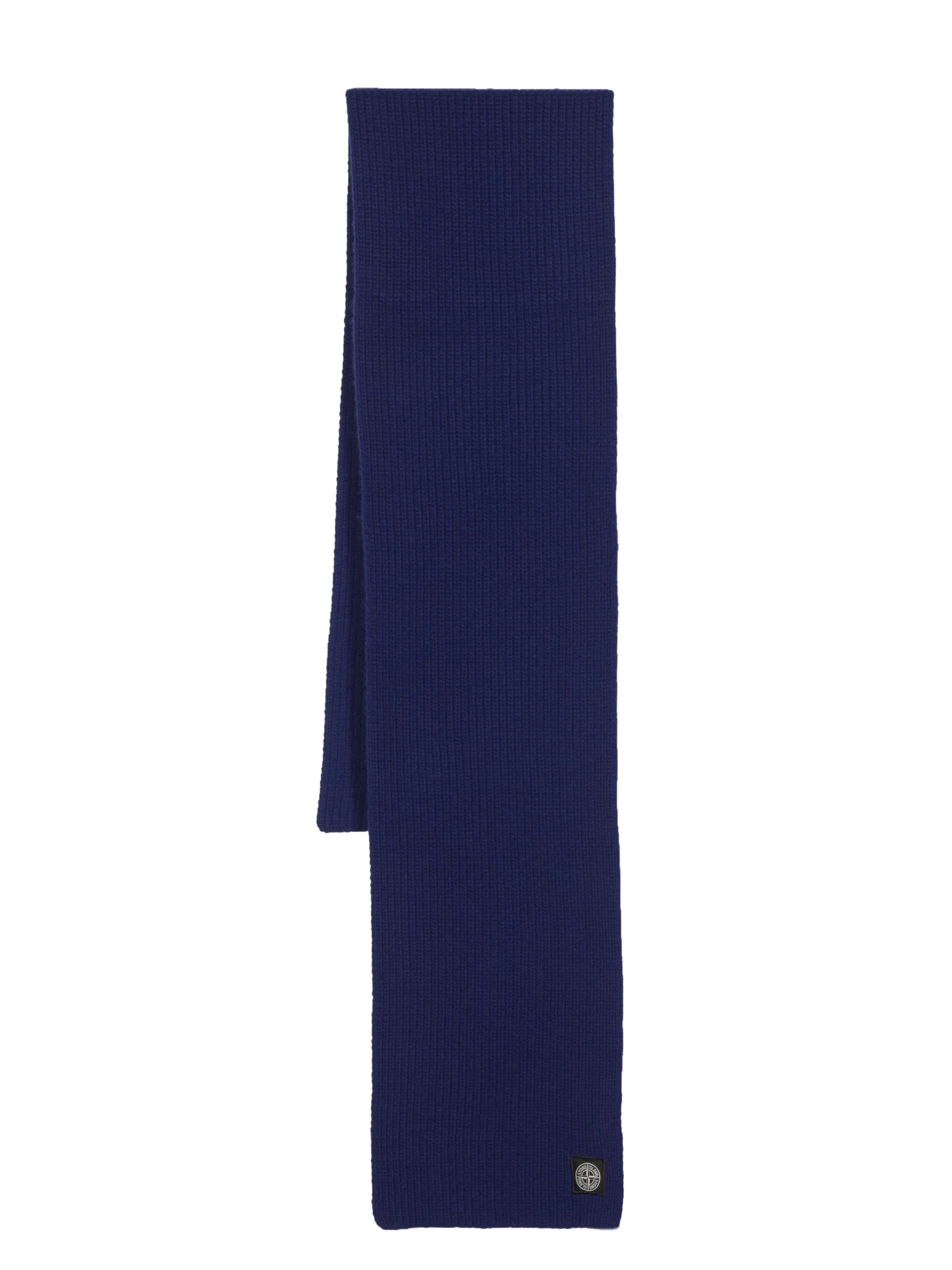 Compass-patch virgin wool scarf