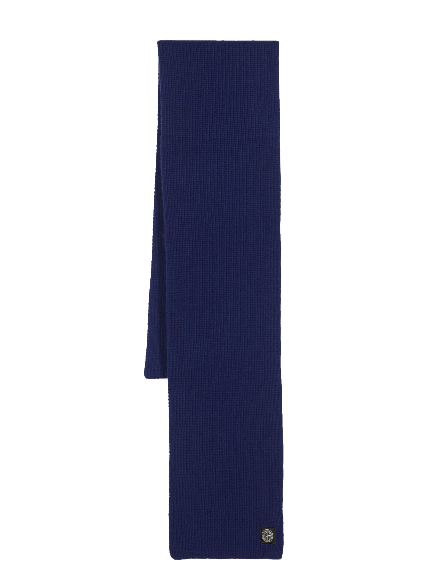 Compass-patch virgin wool scarf