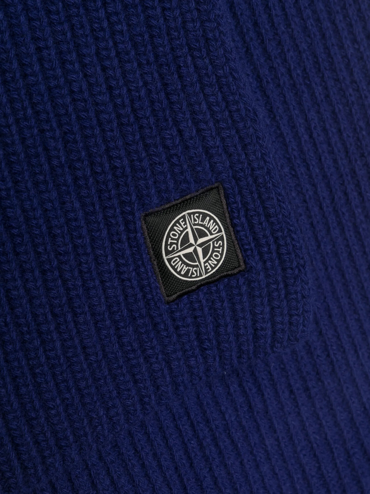 Compass-patch virgin wool scarf