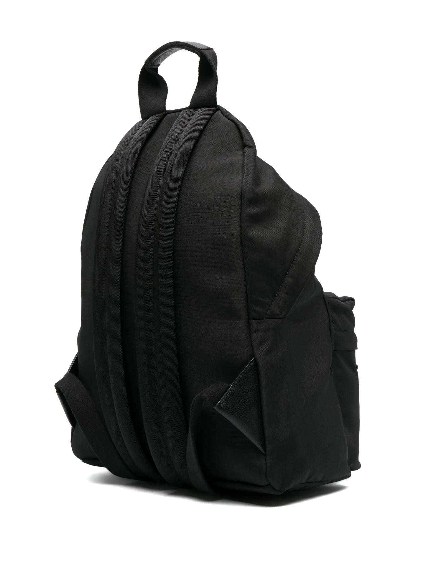 Monogram logo-patch backpack