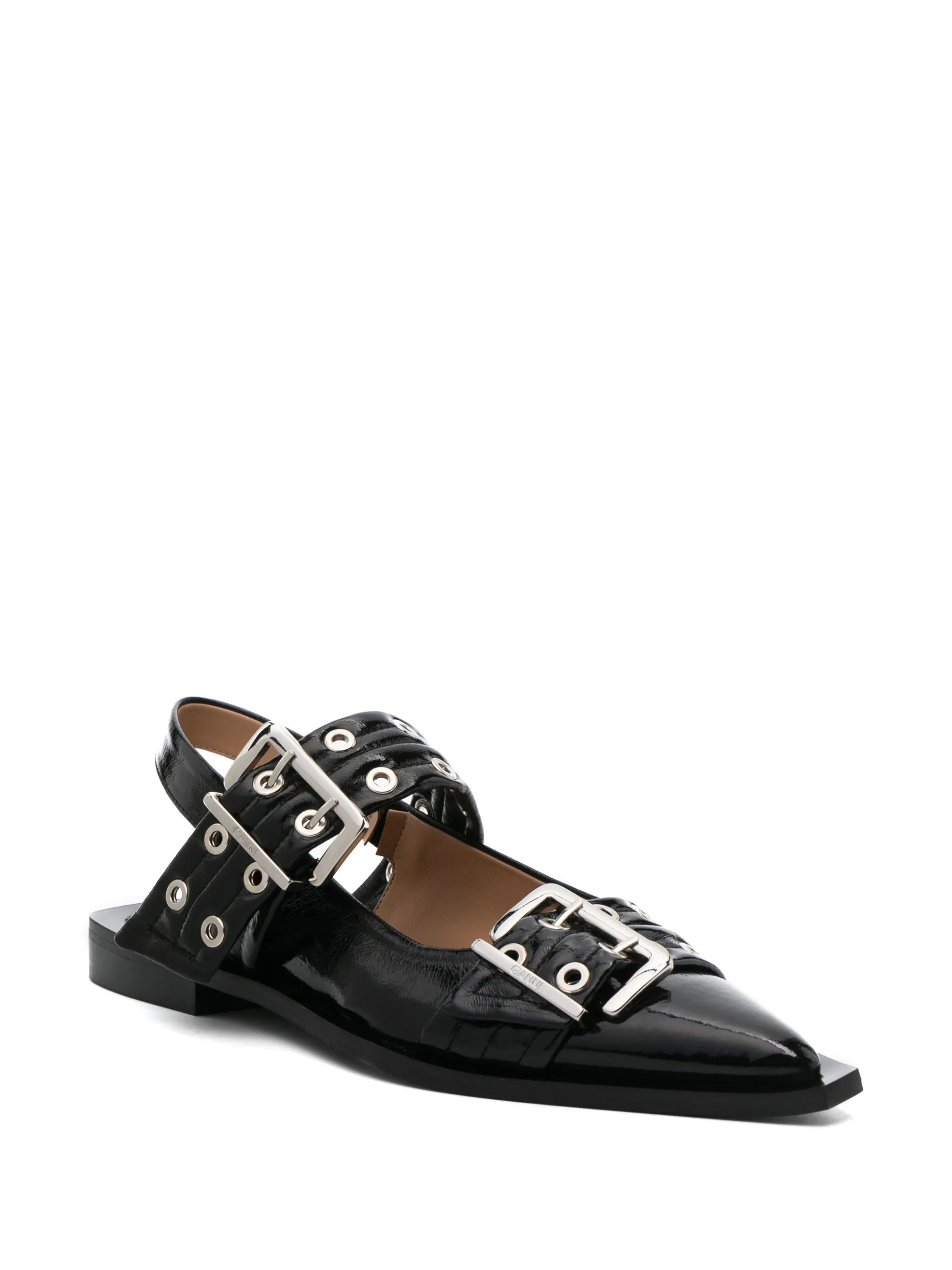 eyelet-detail slingback pumps