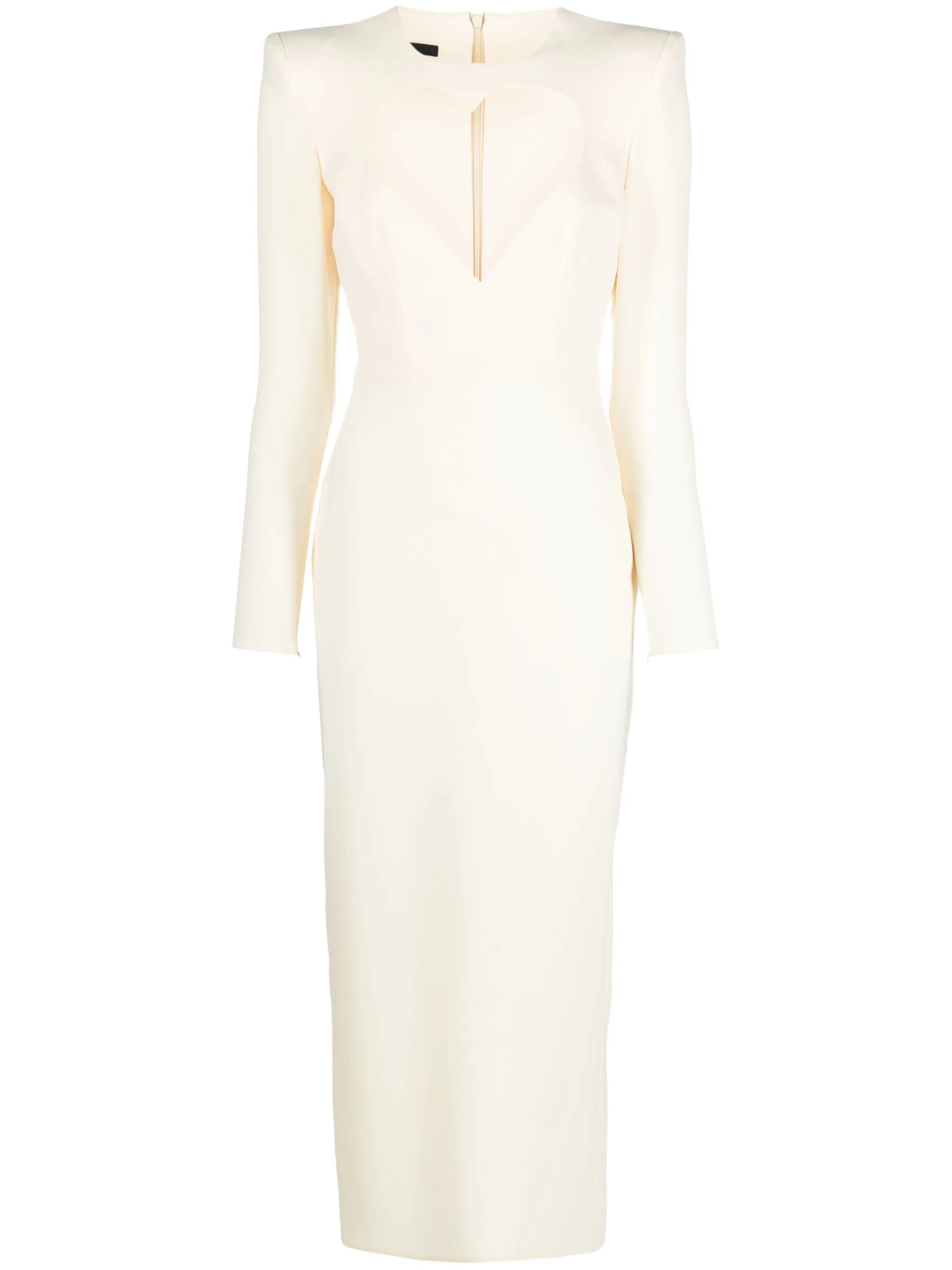 Monroe heart cut-out midi dress
