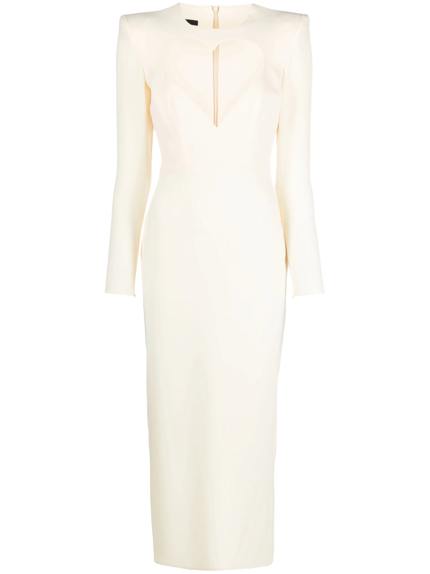 Monroe heart cut-out midi dress