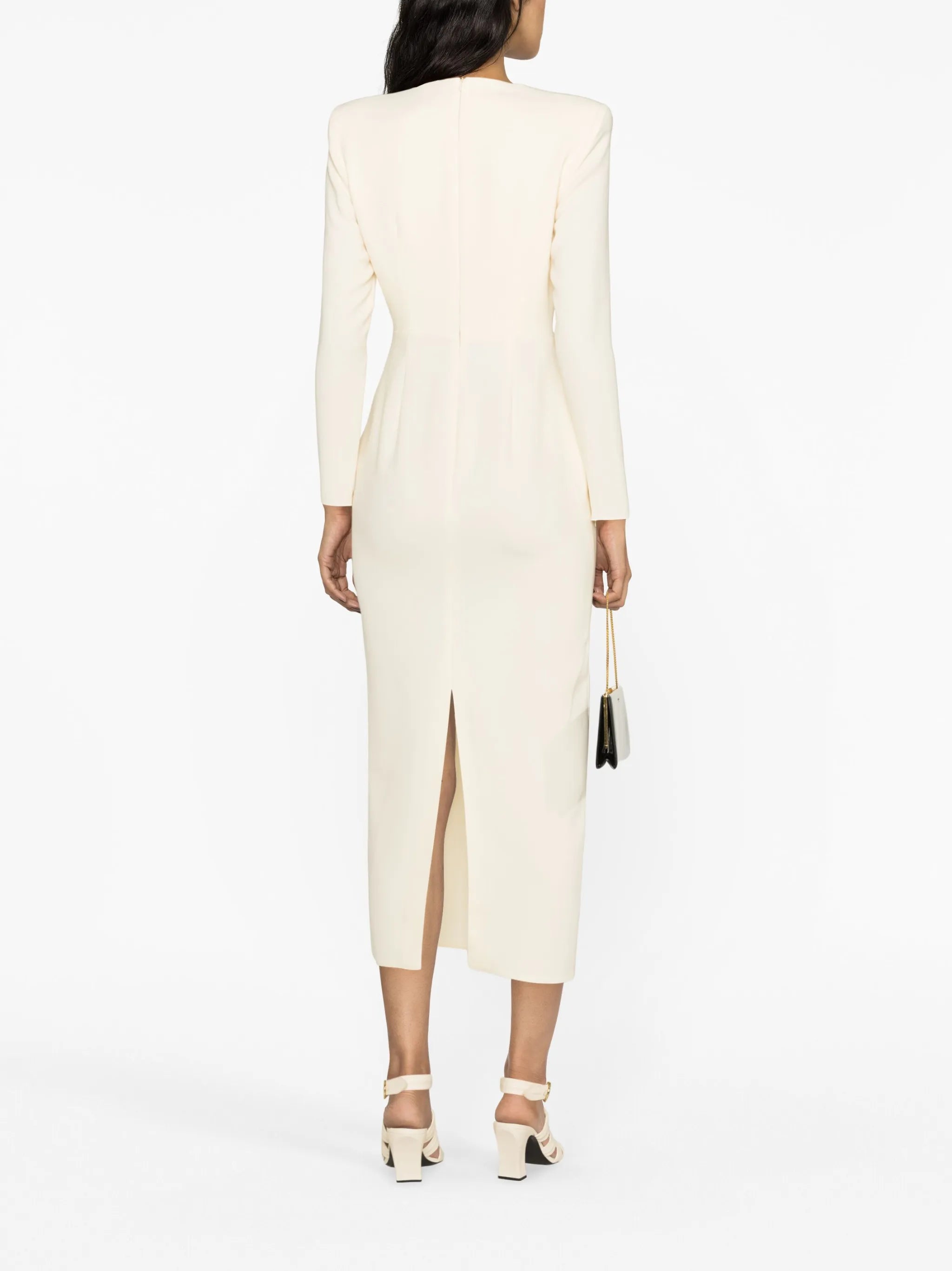 Monroe heart cut-out midi dress