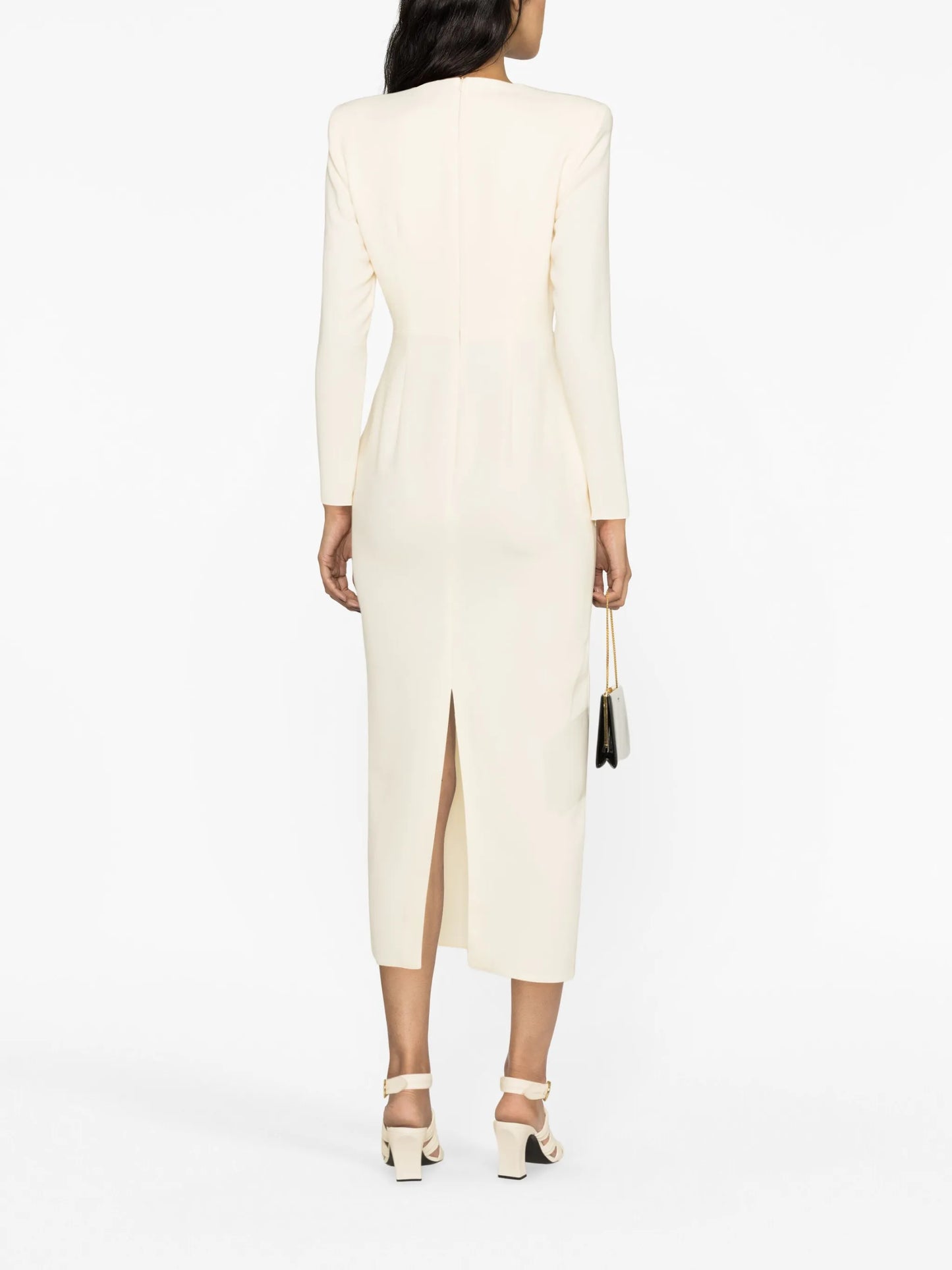 Monroe heart cut-out midi dress