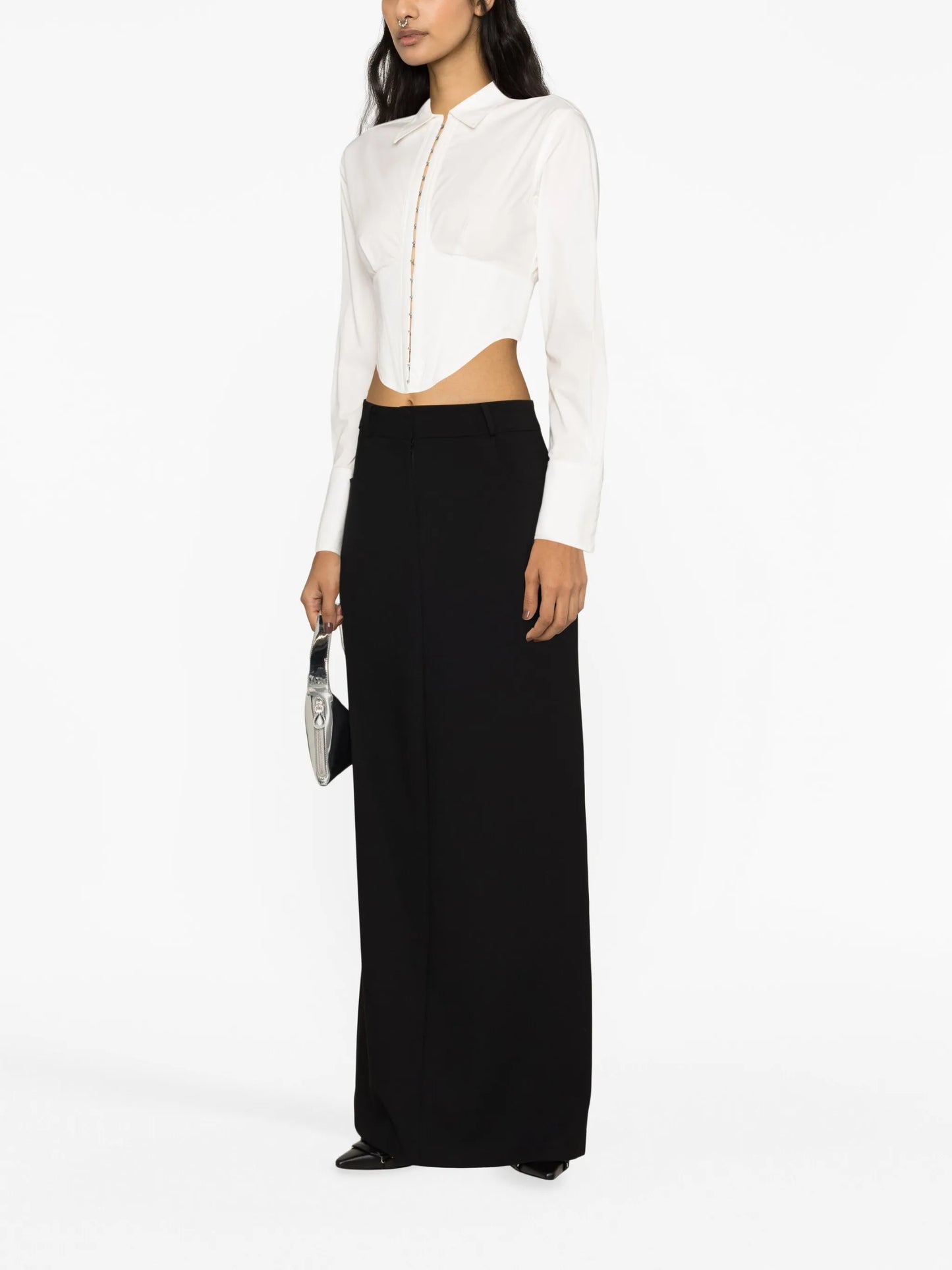 cropped corset shirt