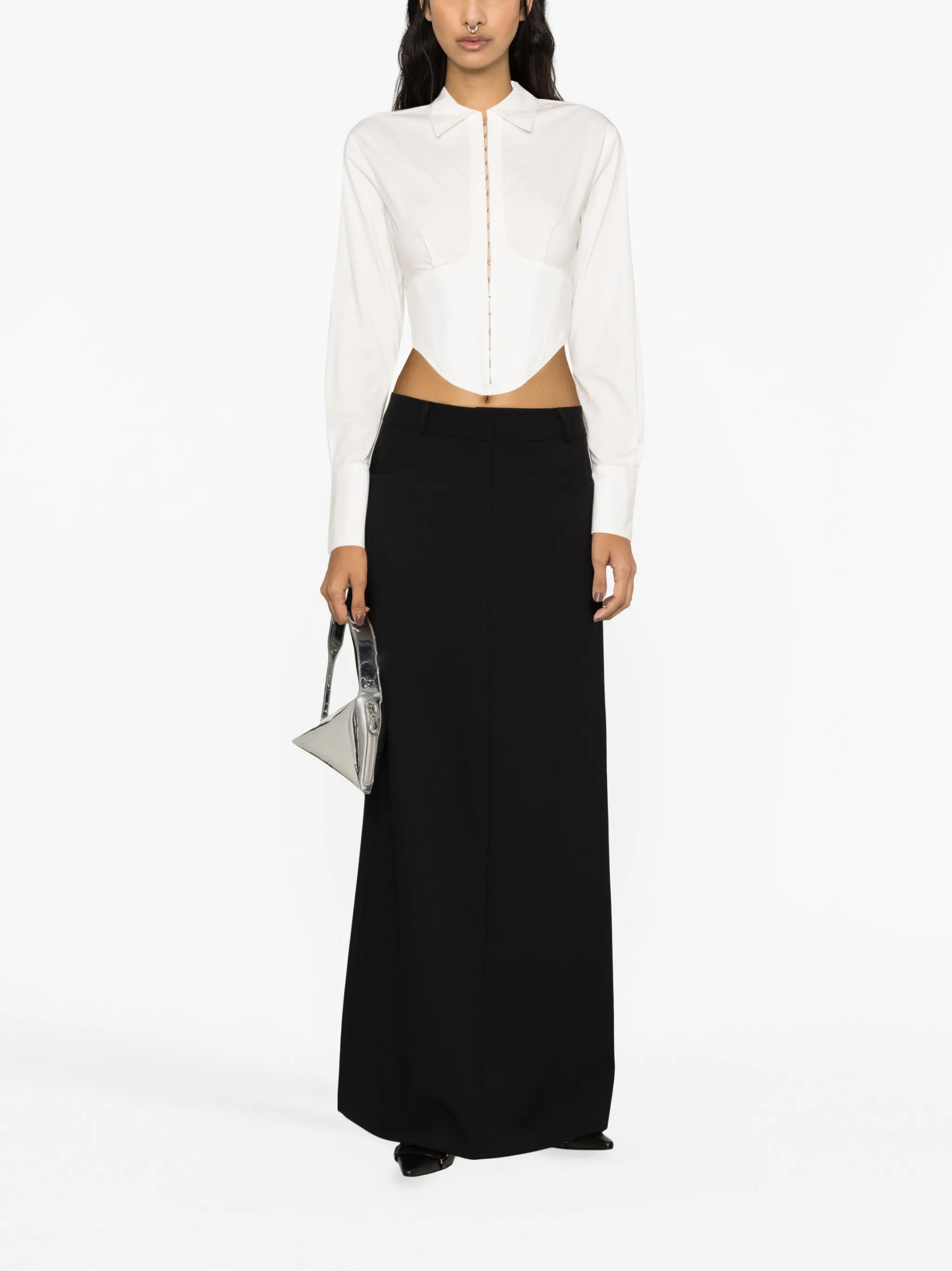 cropped corset shirt