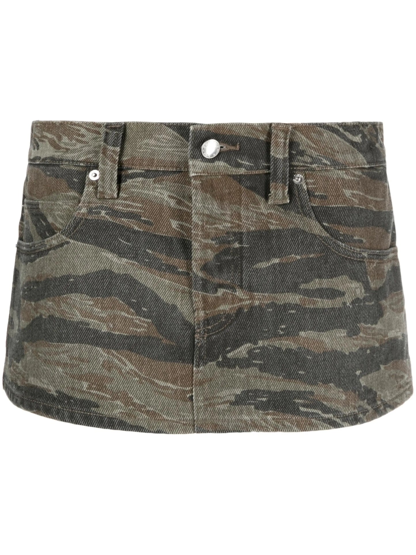 Raver camouflage-print skort