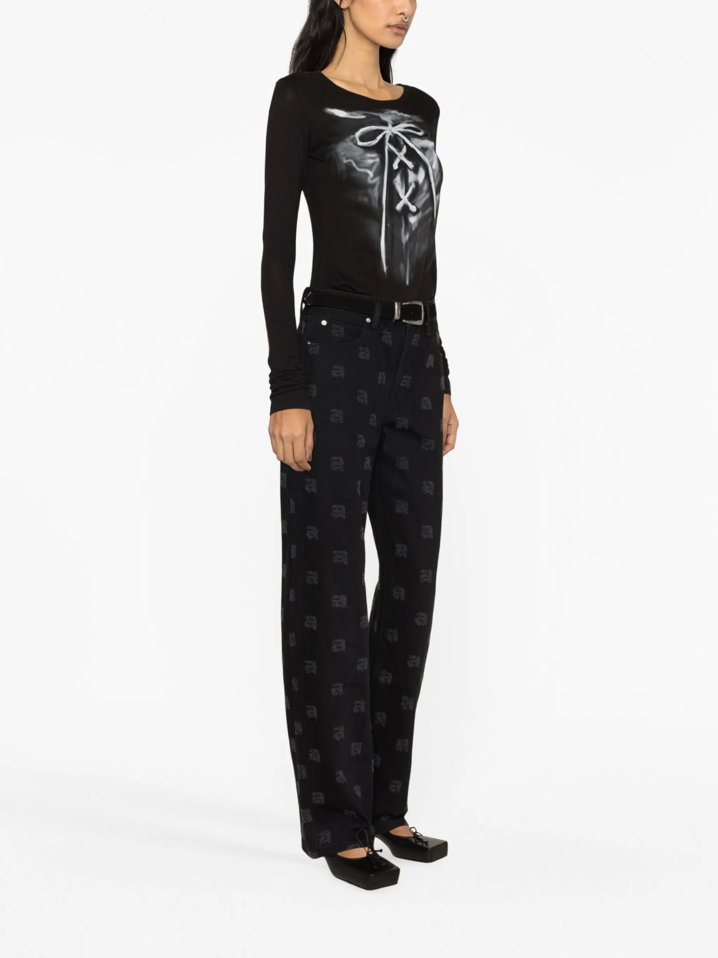 Ez mid-rise straight-leg jeans