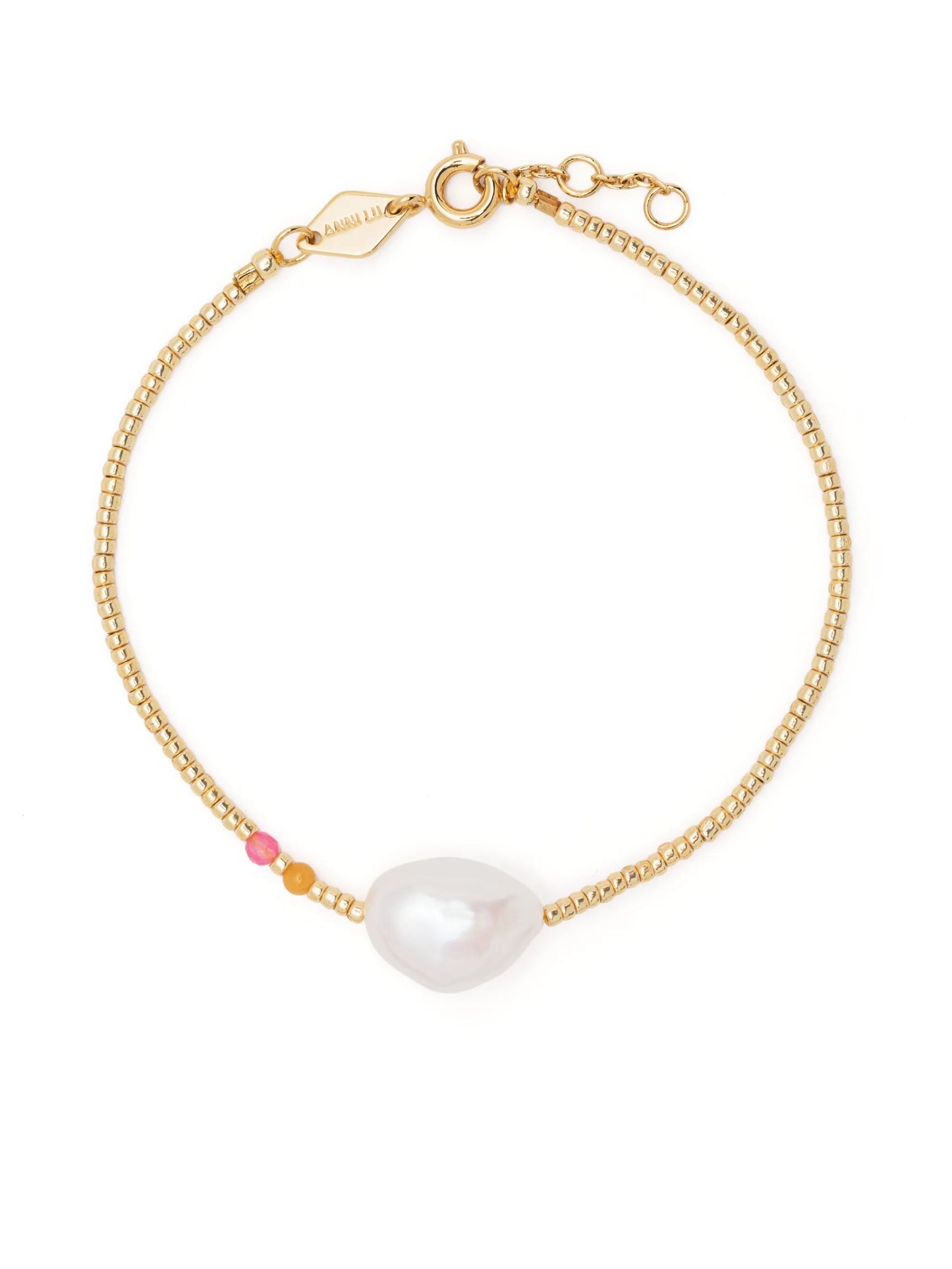 pearl-detail beaded bracelet
