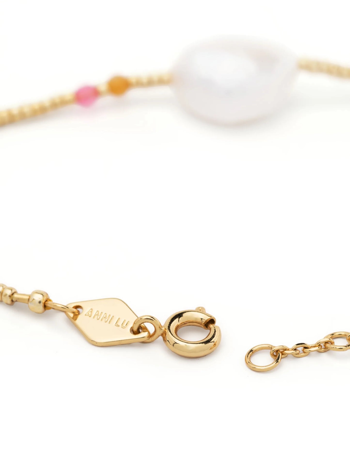 pearl-detail beaded bracelet