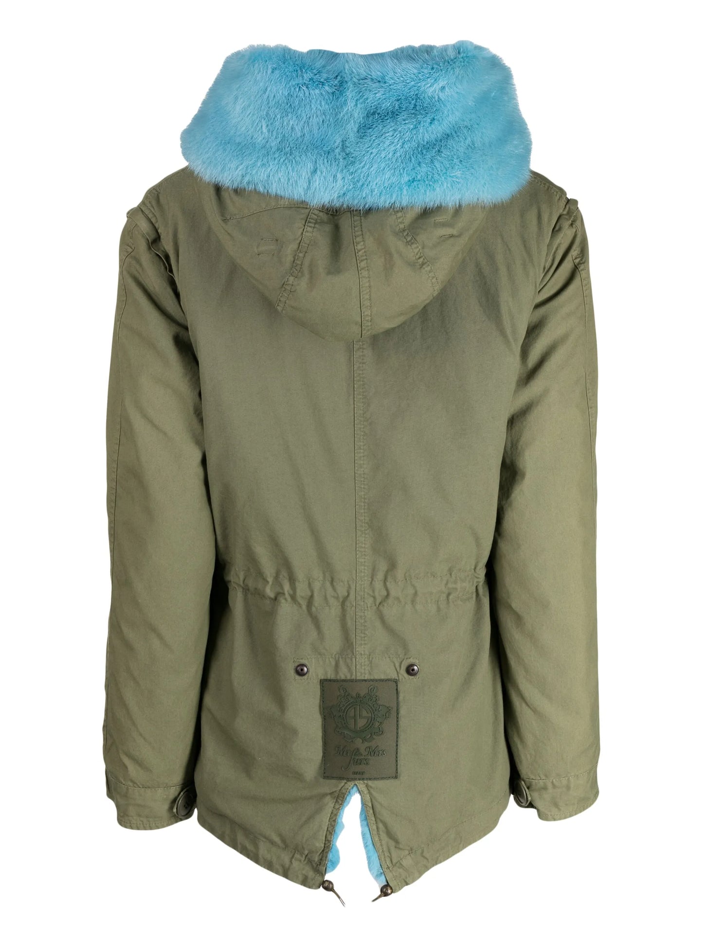 cotton hooded parka coat
