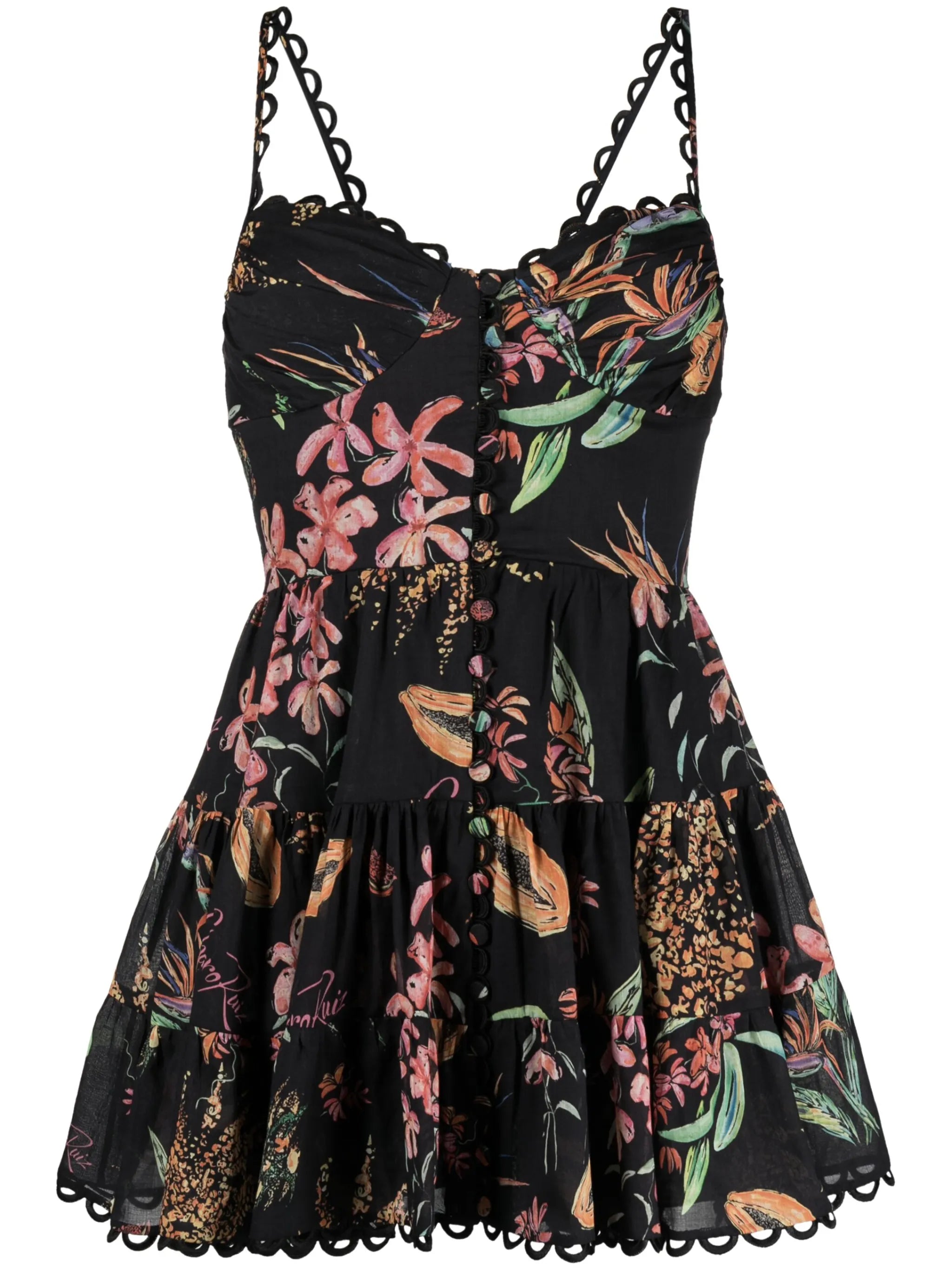 Angy Fresca-print minidress