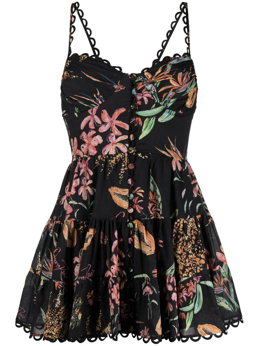 Angy Fresca-print minidress