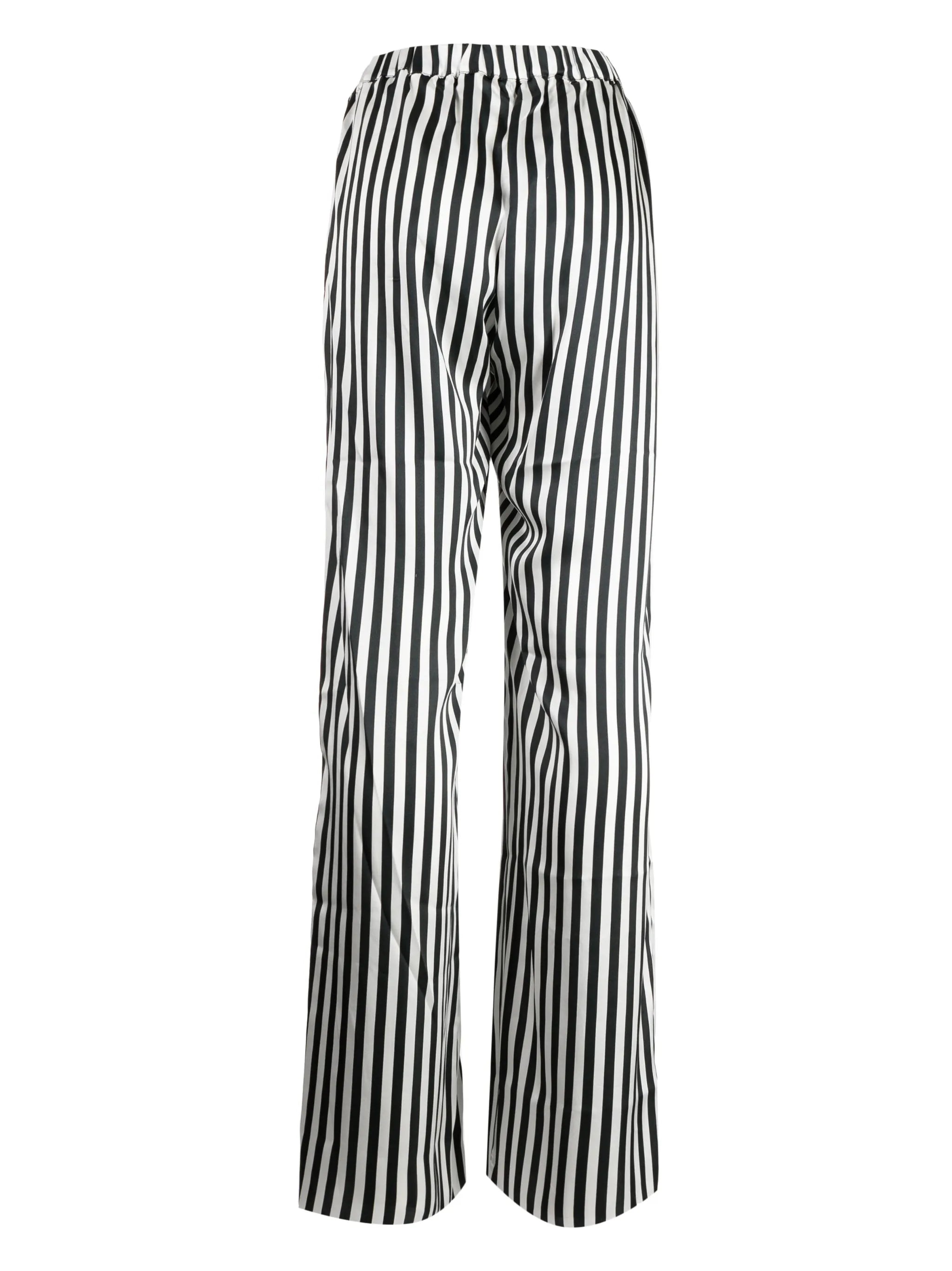 striped silk wide-leg trousers