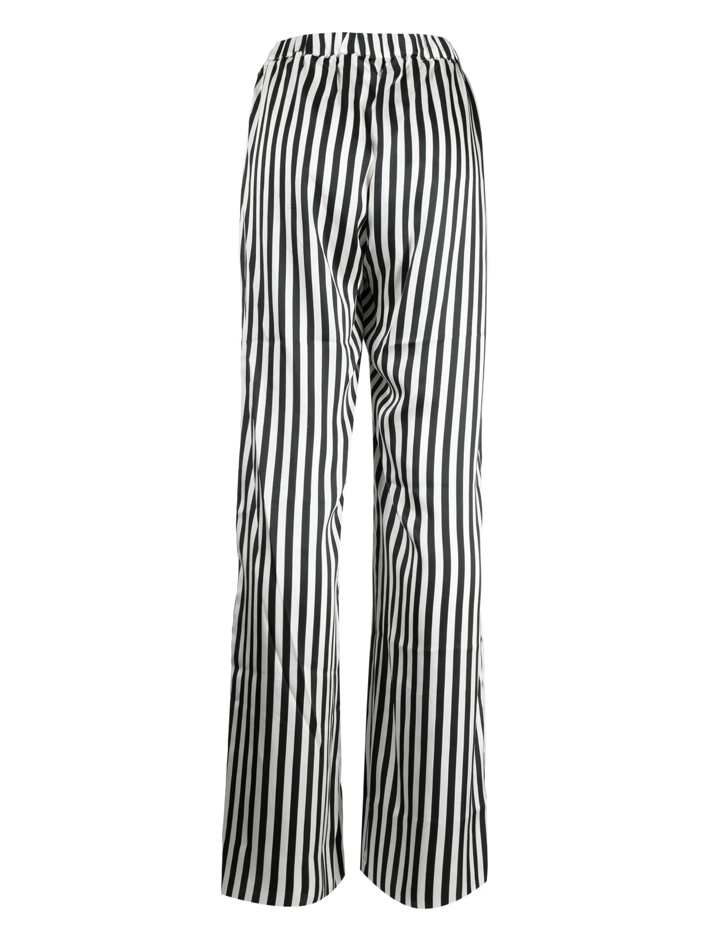 striped silk wide-leg trousers