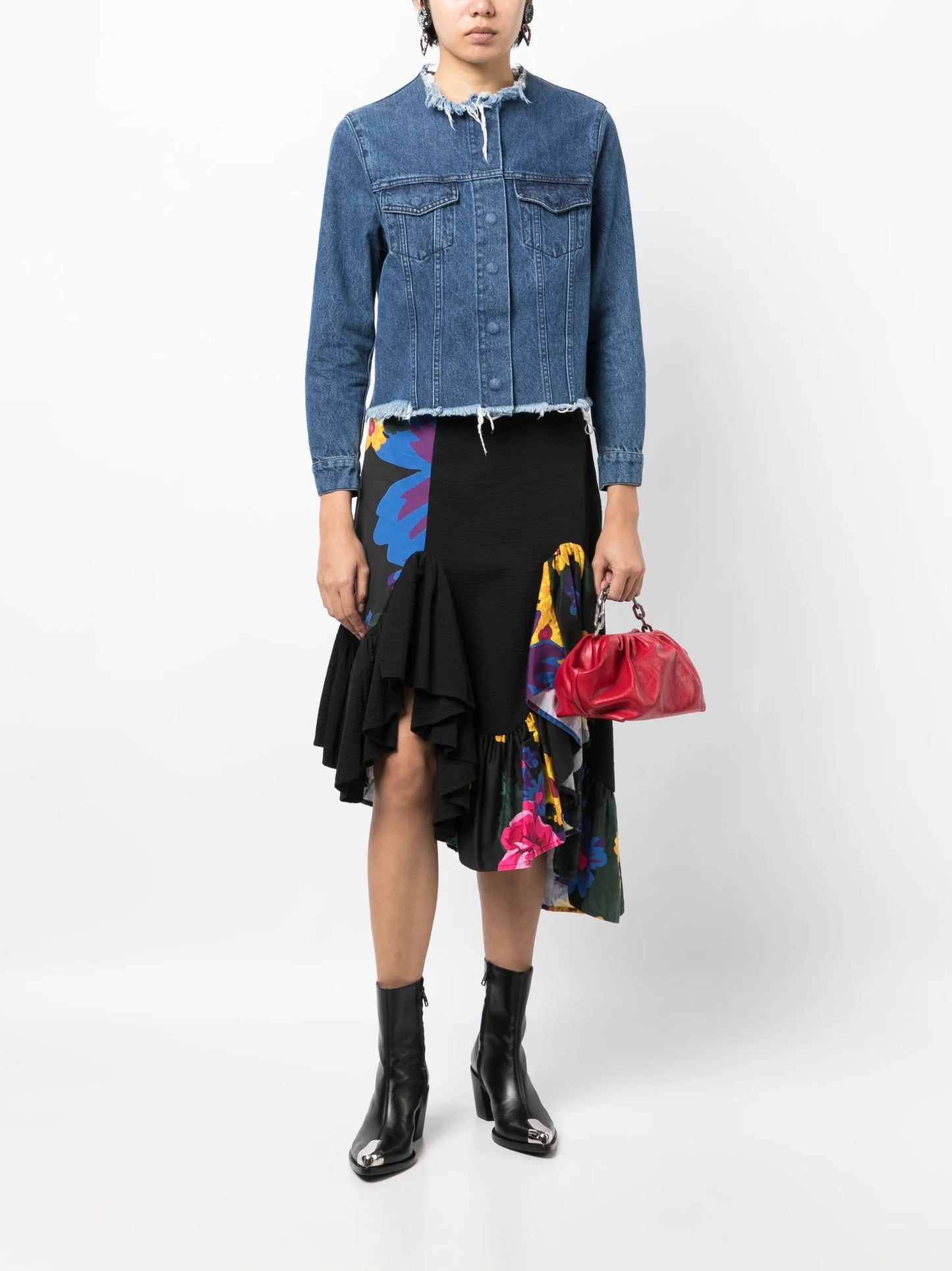 raw-cut denim jacket