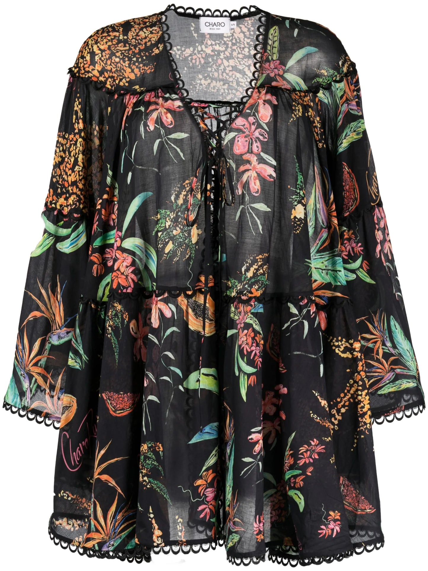 Ivet Fresca-print jacket