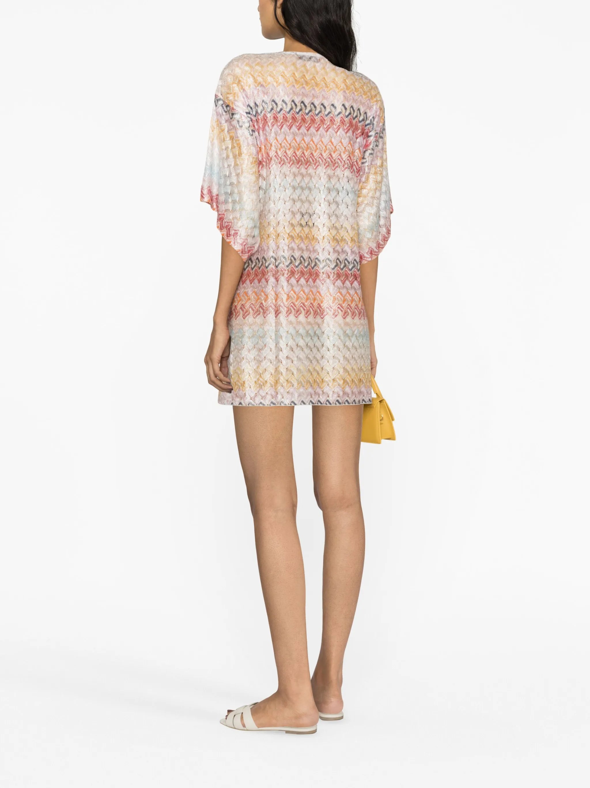 zigzag lamé minidress