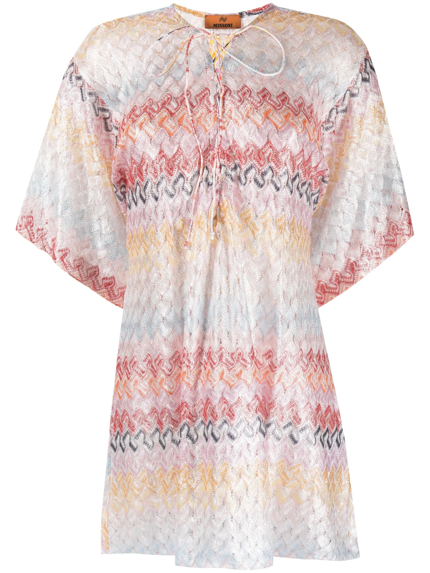 zigzag lamé minidress
