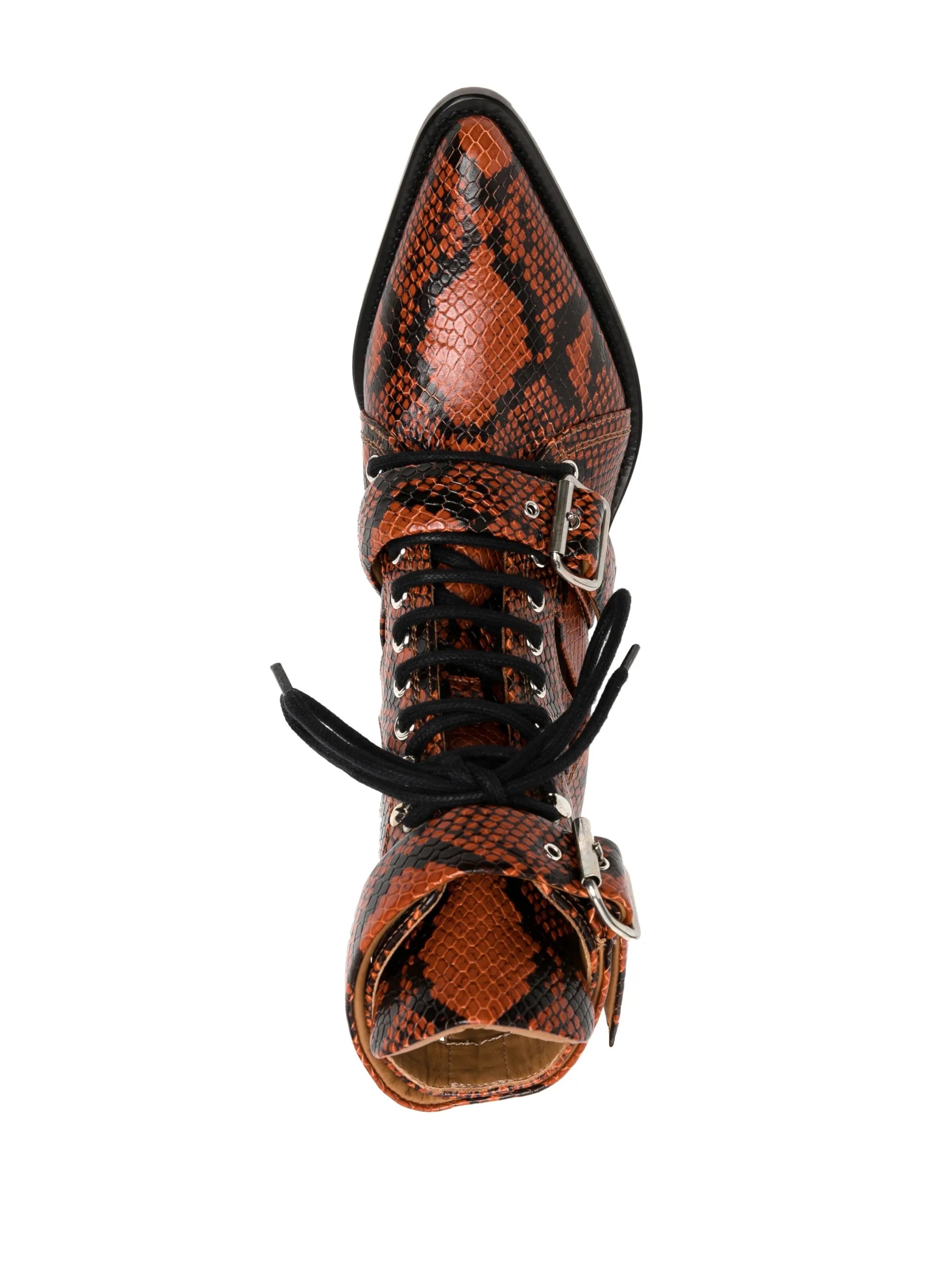 Reilly 60mm snakeskin boots