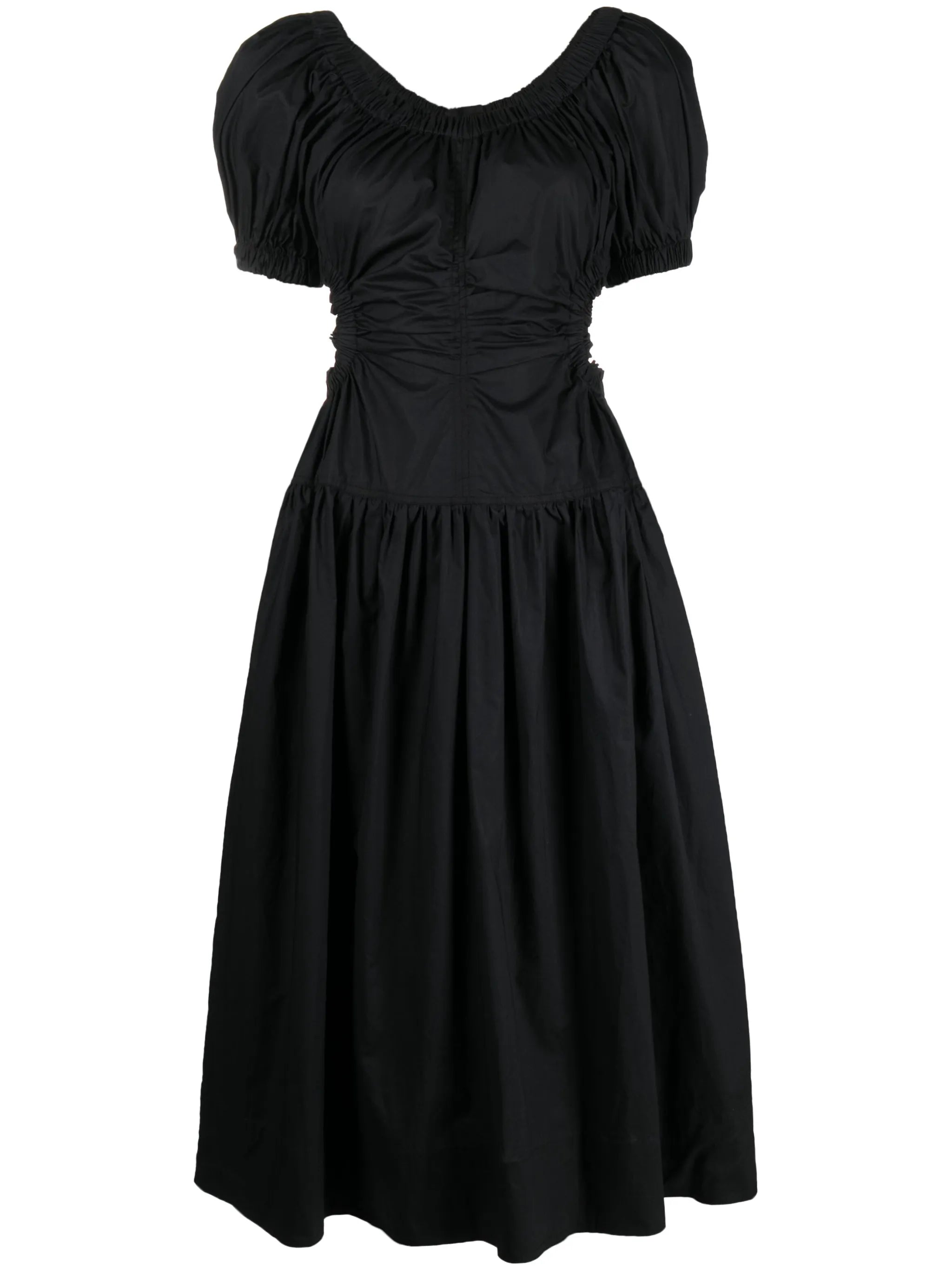 Golda gathered cut-out dress