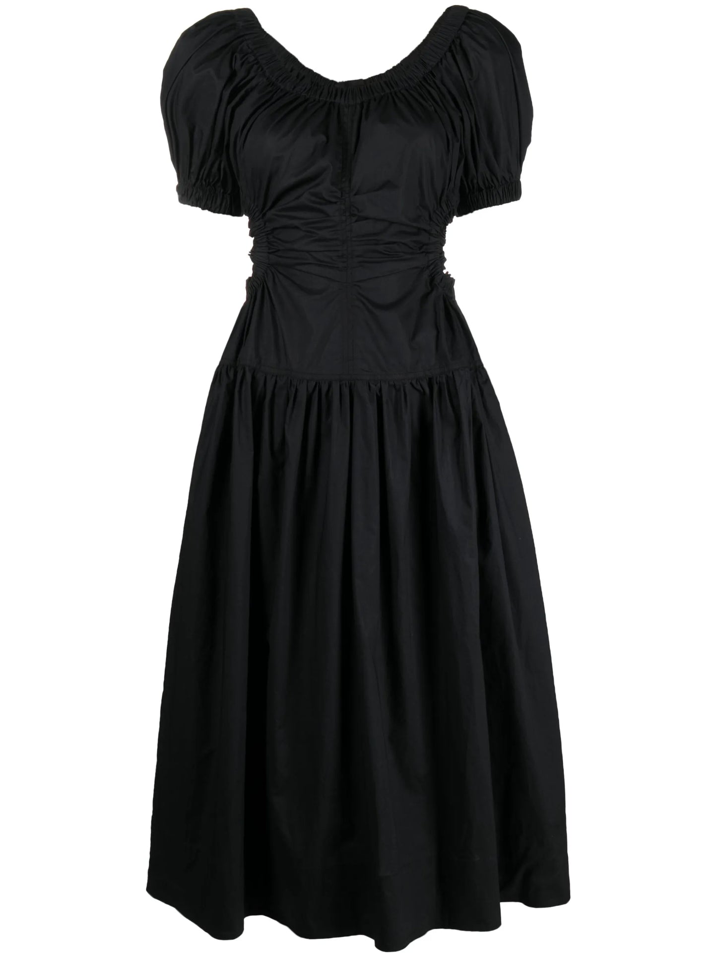 Golda gathered cut-out dress