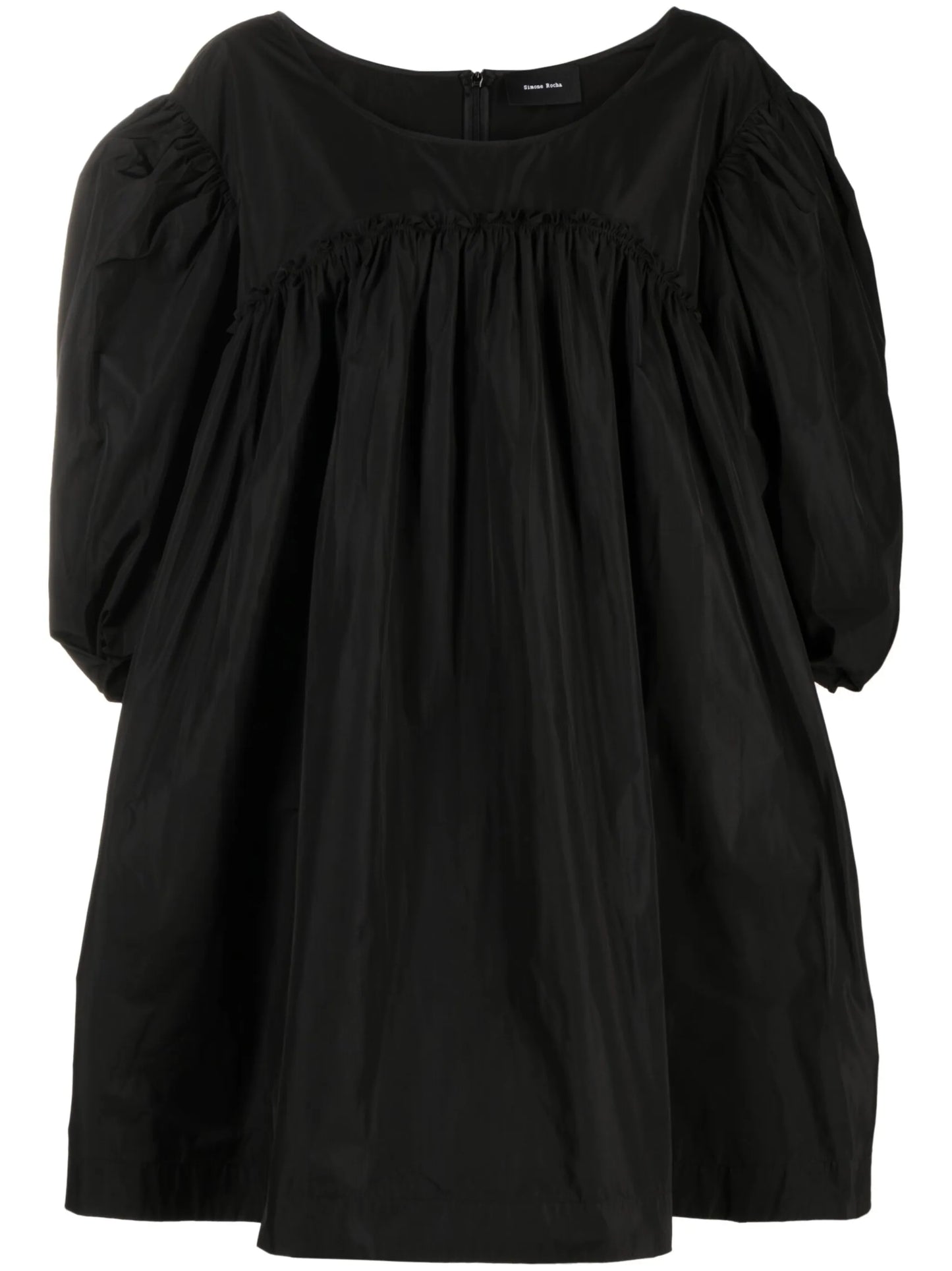 puff-sleeve minidress
