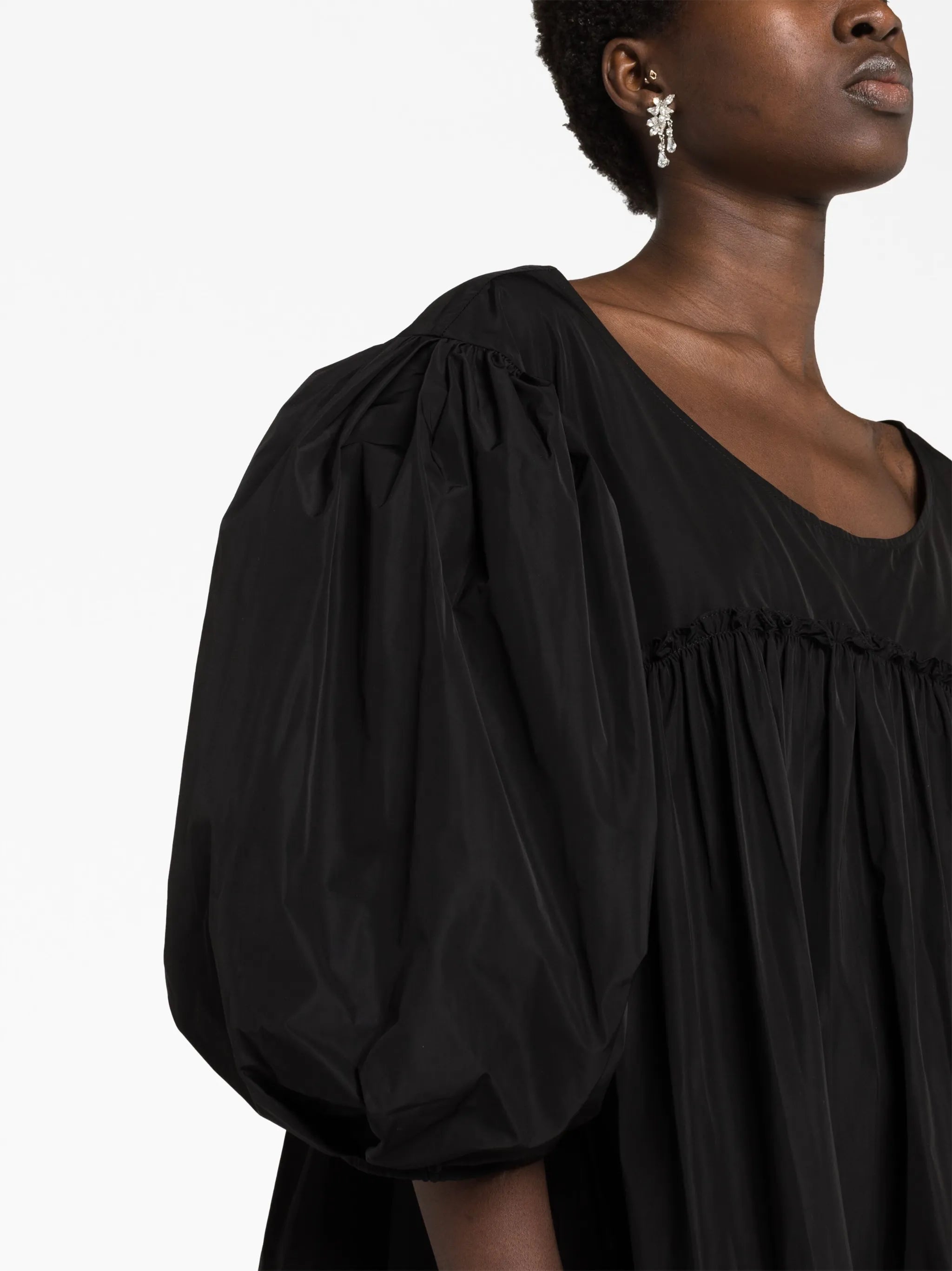 puff-sleeve minidress