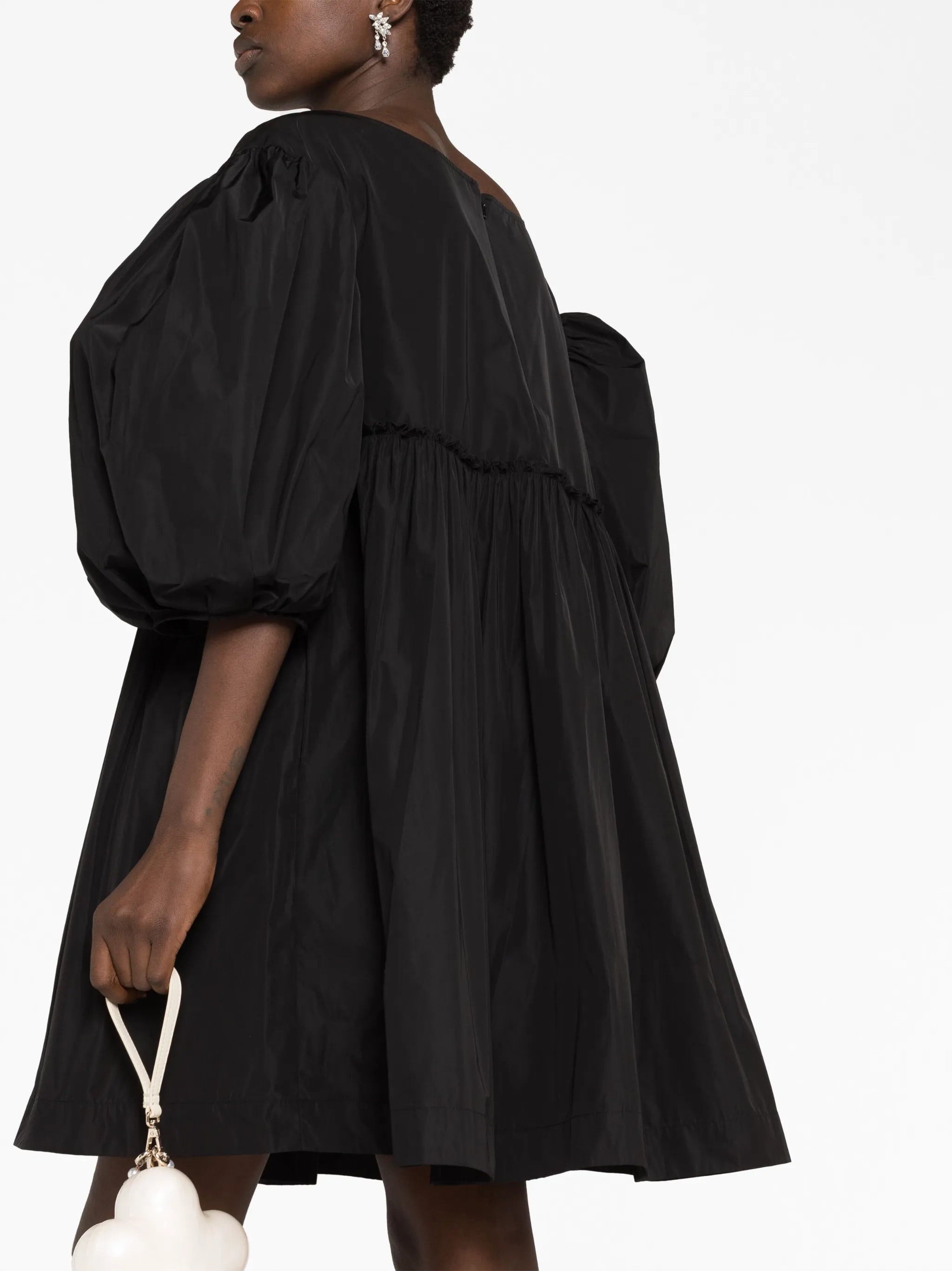 puff-sleeve minidress