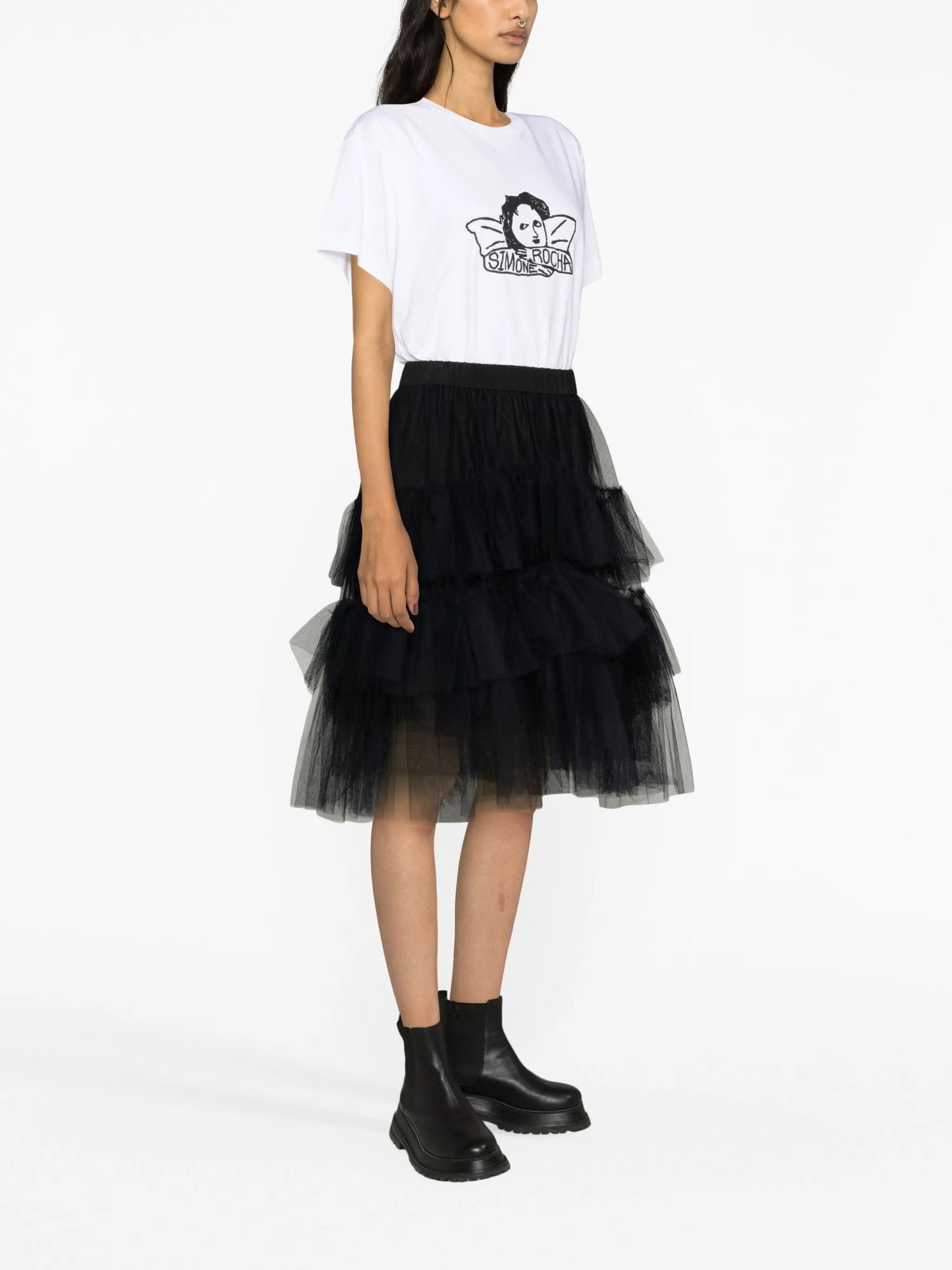 tiered tulle skirt