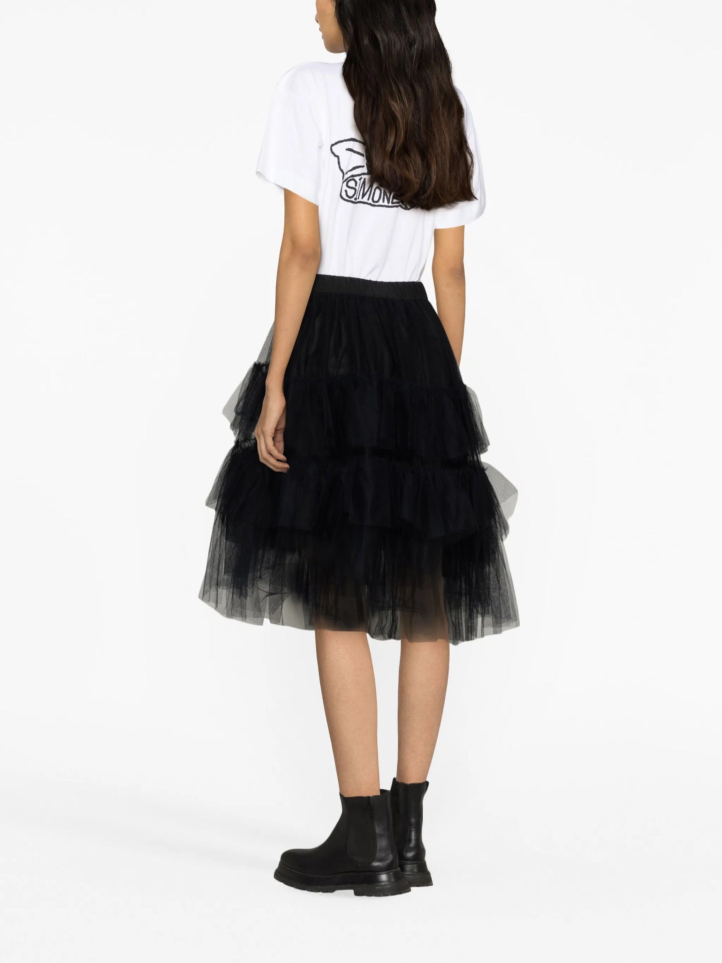 tiered tulle skirt