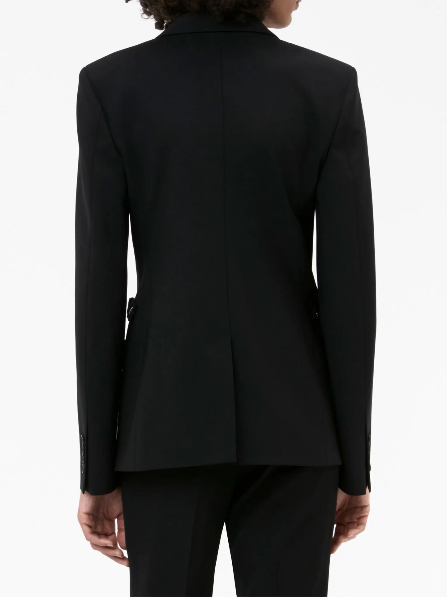 padlock-detail single-breasted blazer