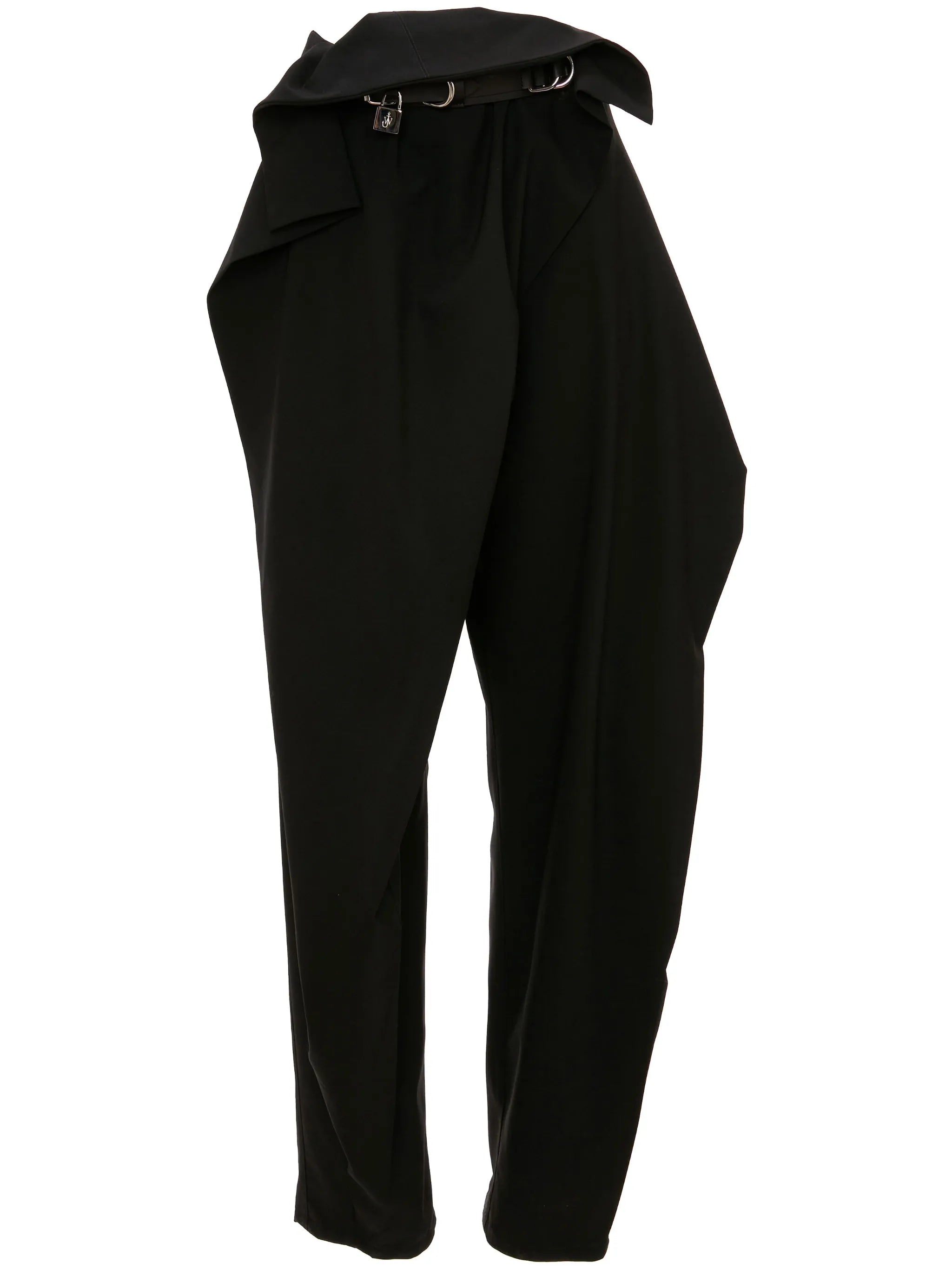 fold-over tapered trousers