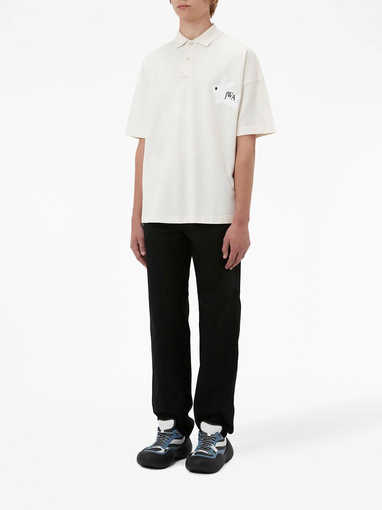 logo-embroidered bunny polo shirt