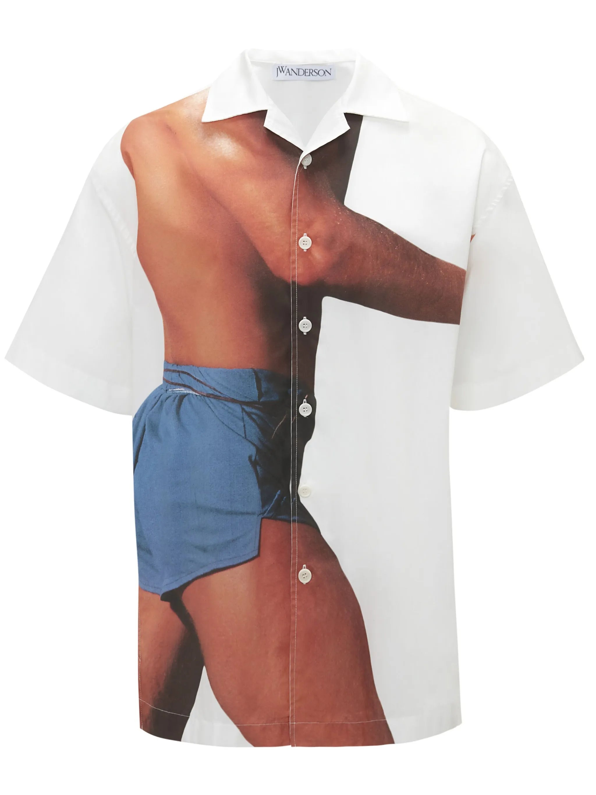 photograph-print short-sleeve shirt