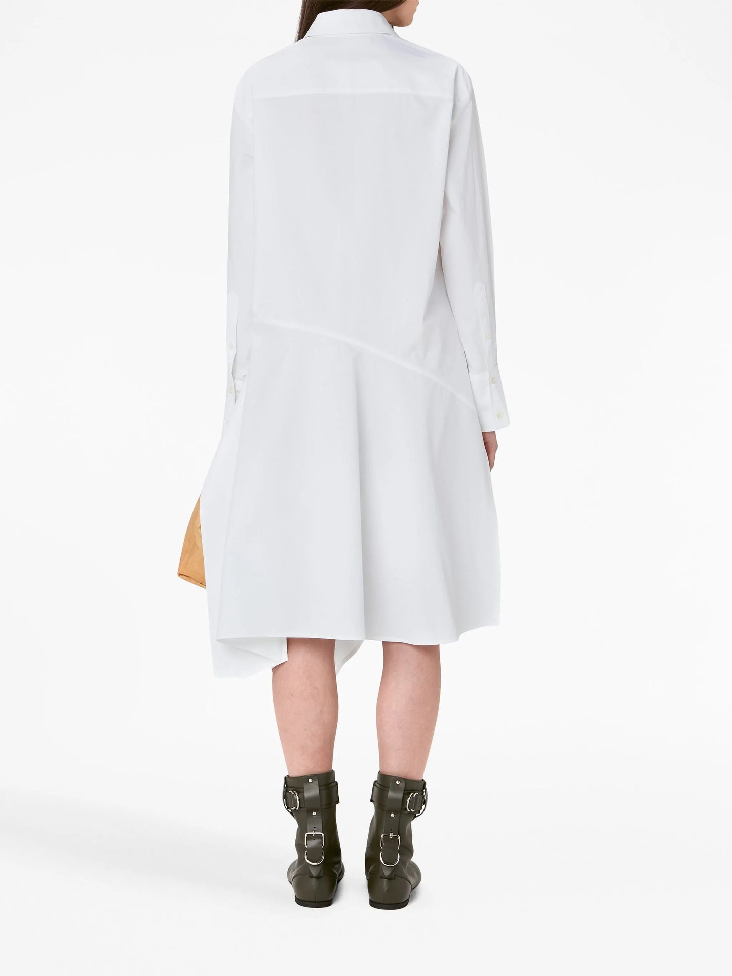 deconstructed cotton shirtdress