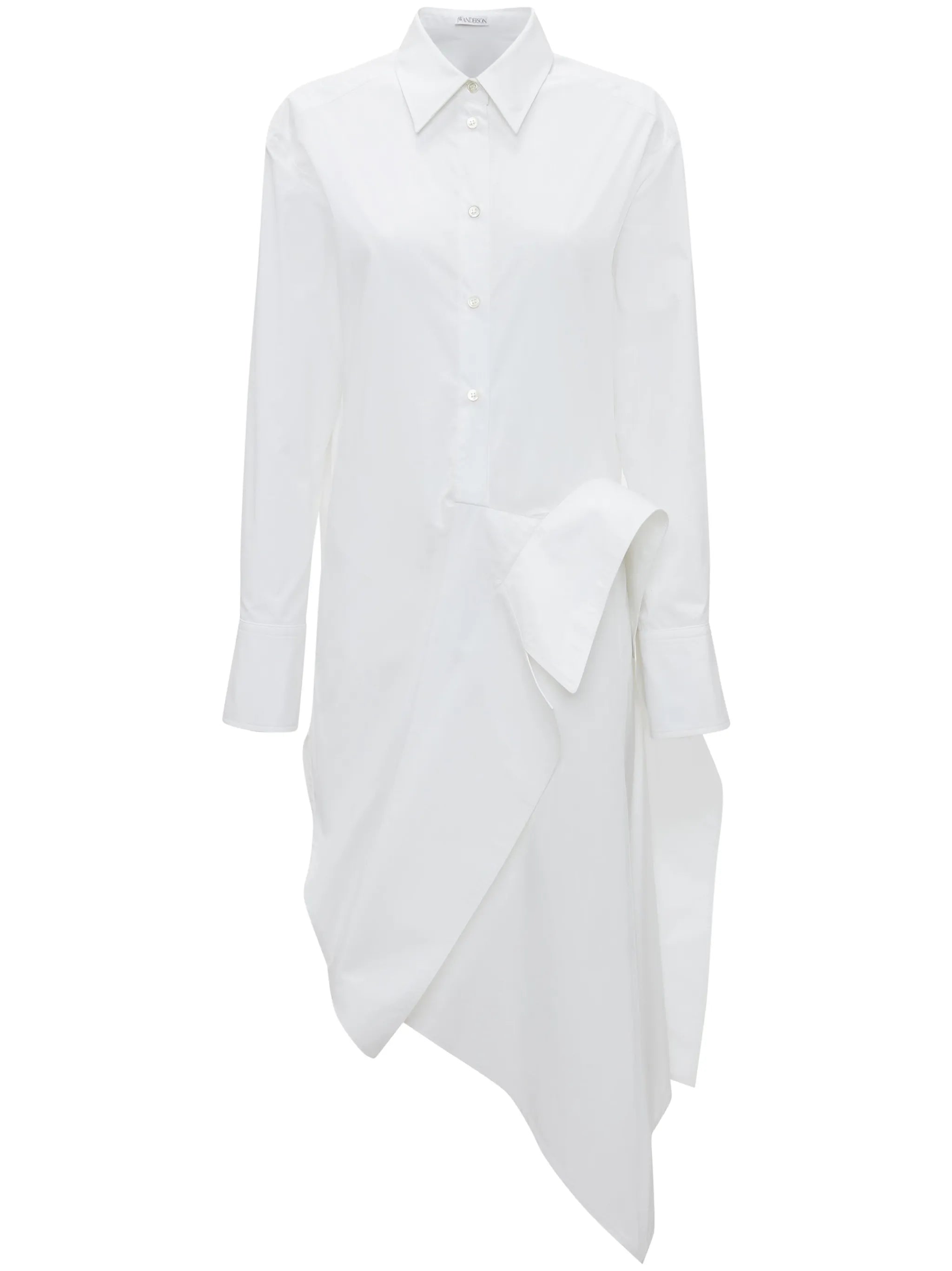 deconstructed cotton shirtdress